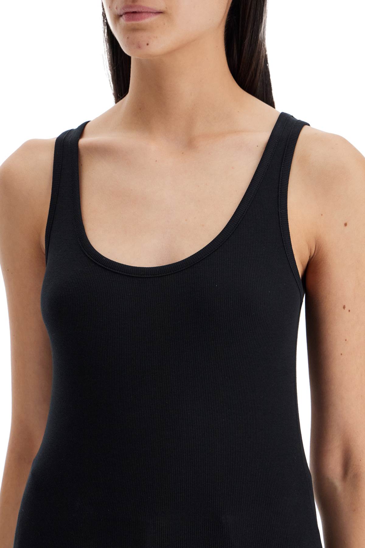 Toteme ribbed tank top with spaghetti image 3