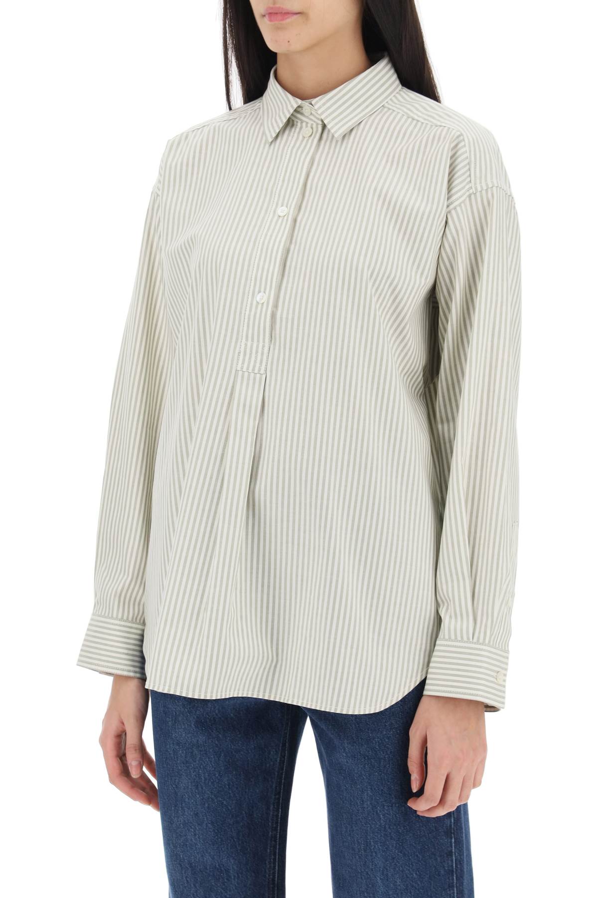 Toteme Striped Organic Cotton Oxford Shirt image 3