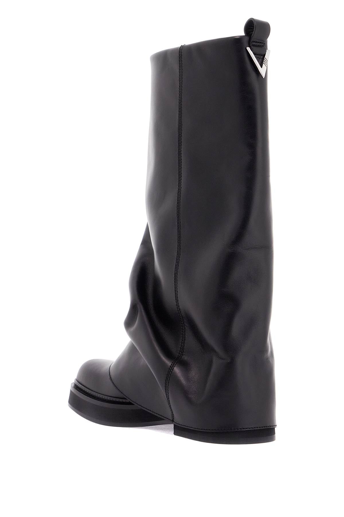 The Attico Robin Leather Boots - Square Toe, Slouchy Design image 2