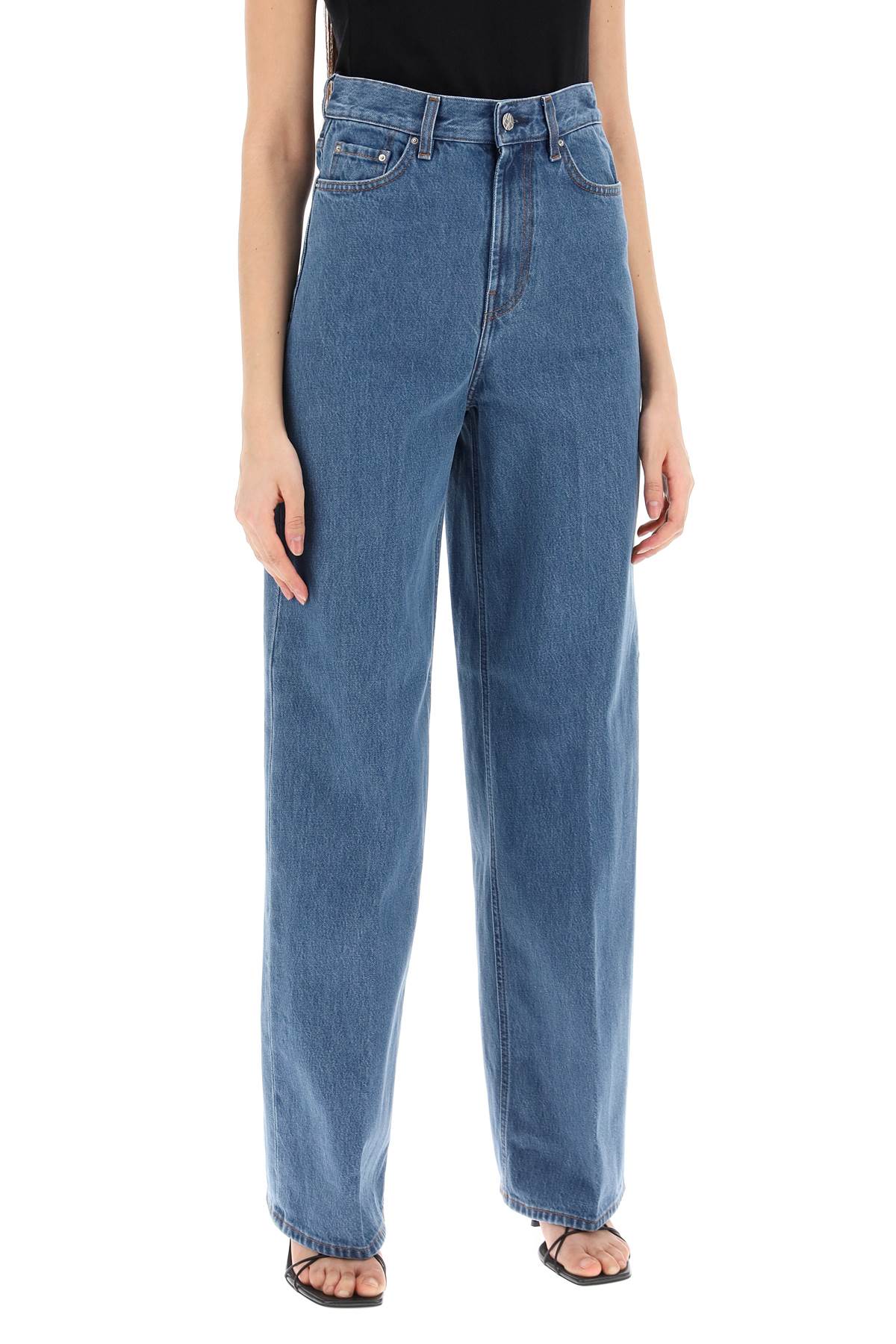 Toteme wide leg jeans in organic cotton image 1