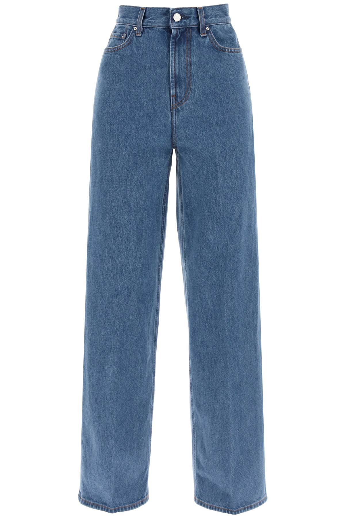 Toteme wide leg jeans in organic cotton image 0