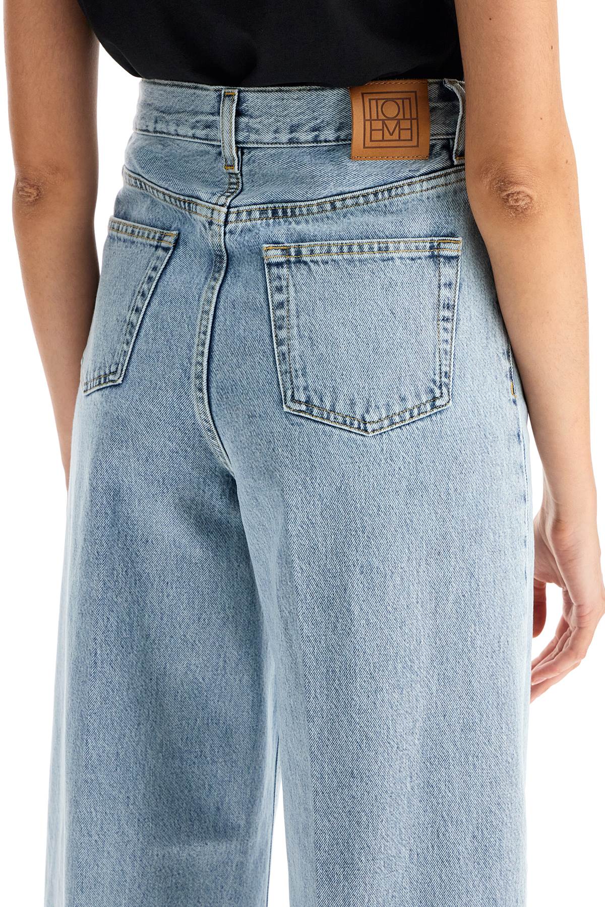 Toteme wide leg jeans in organic cotton image 3