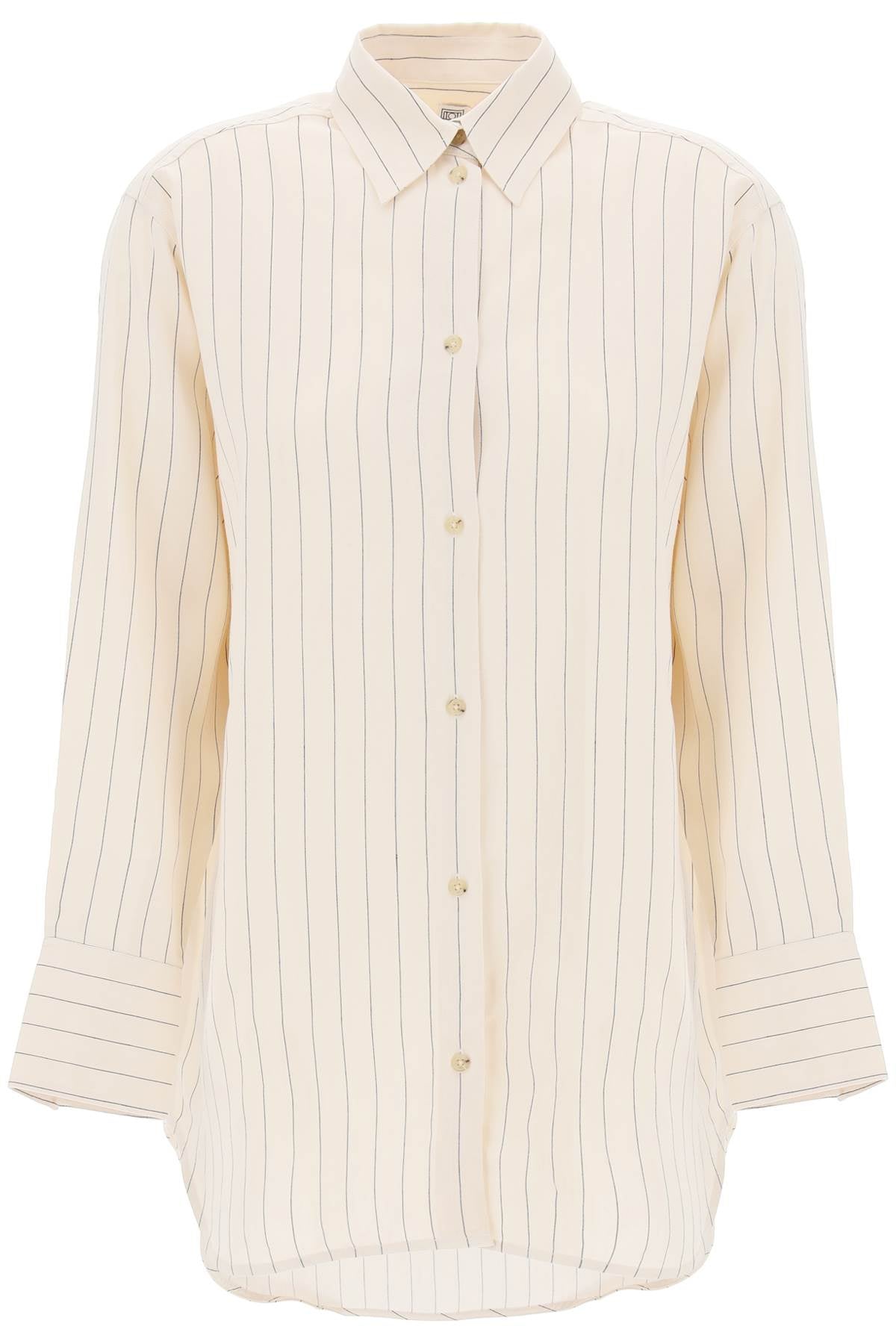 Totême Striped Viscose and Lyocell Shirt image 0