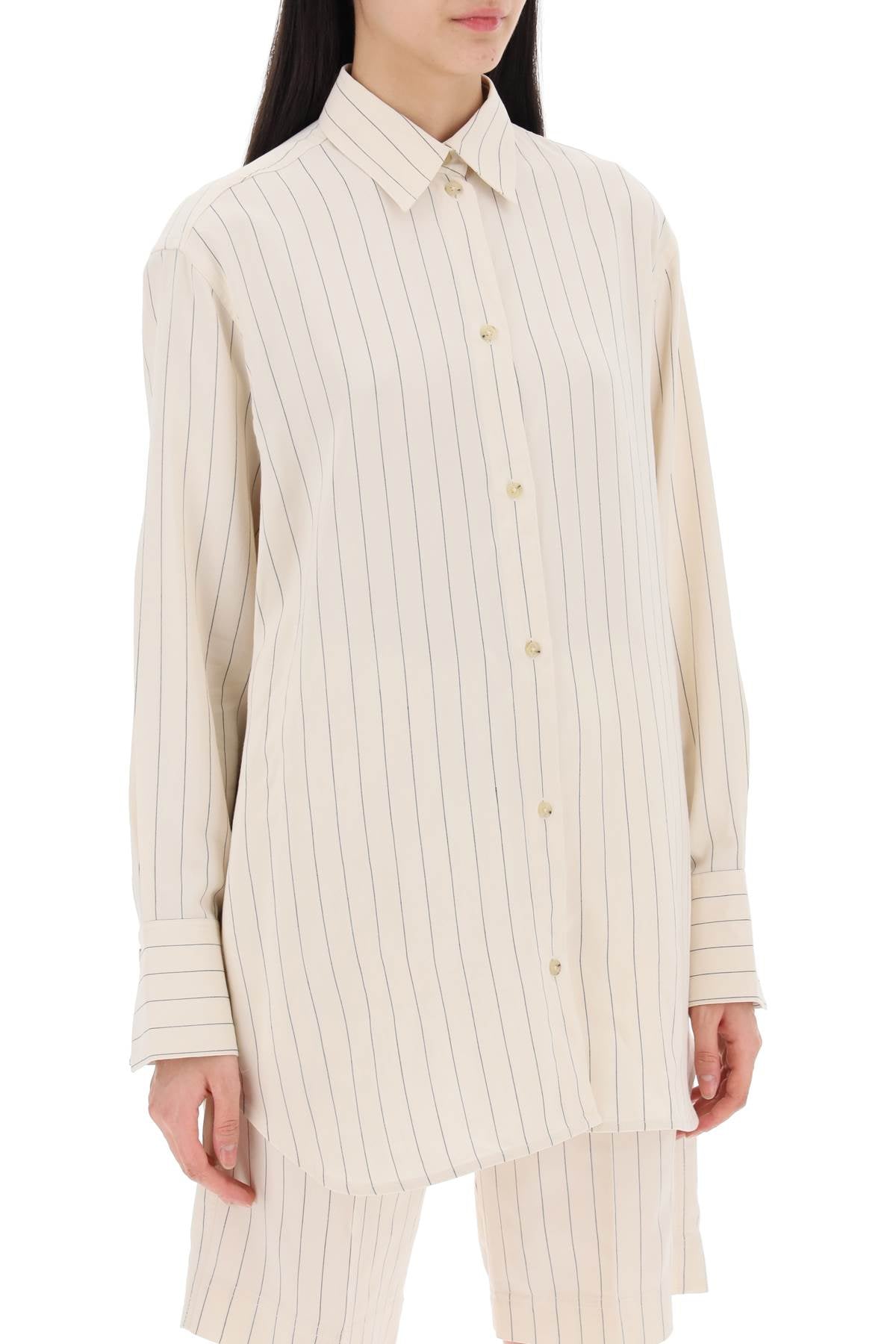 Totême Striped Viscose and Lyocell Shirt image 1