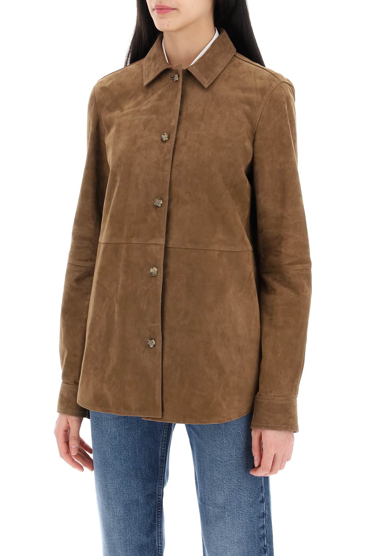 Totême Suede Leather Overshirt image 3