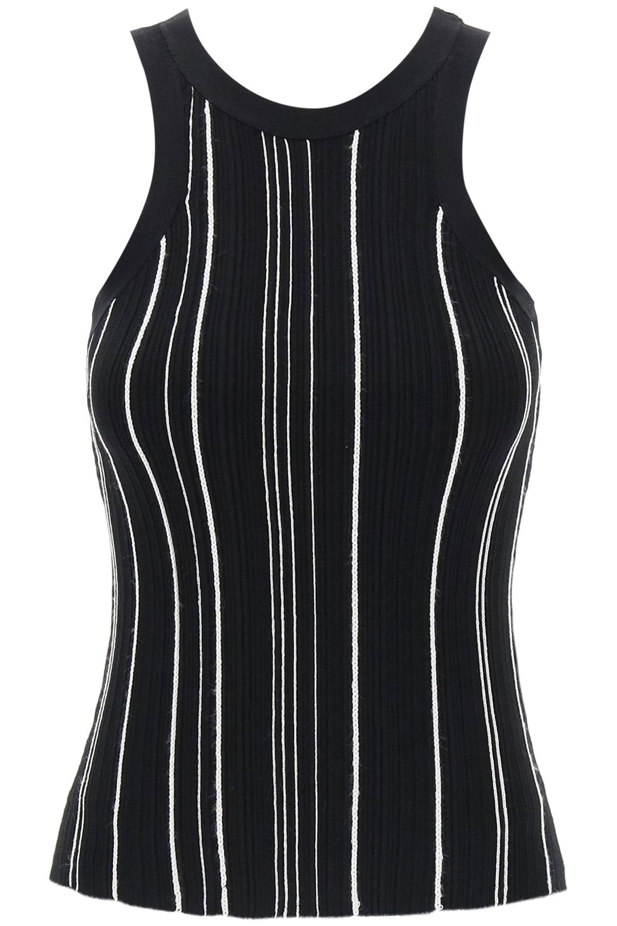 Toteme ribbed knit tank top with spaghetti image 0