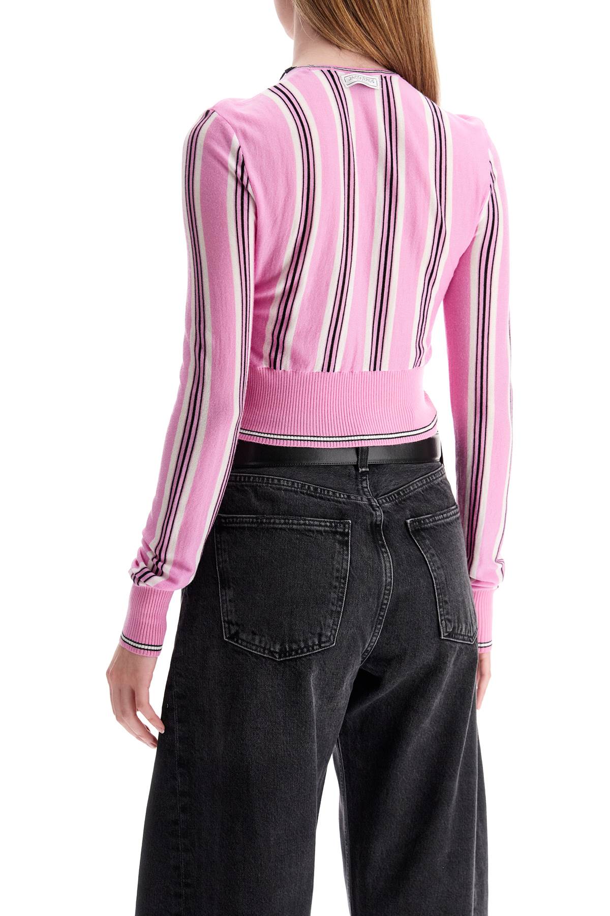 Jacquemus Striped Cropped Cardigan image 2