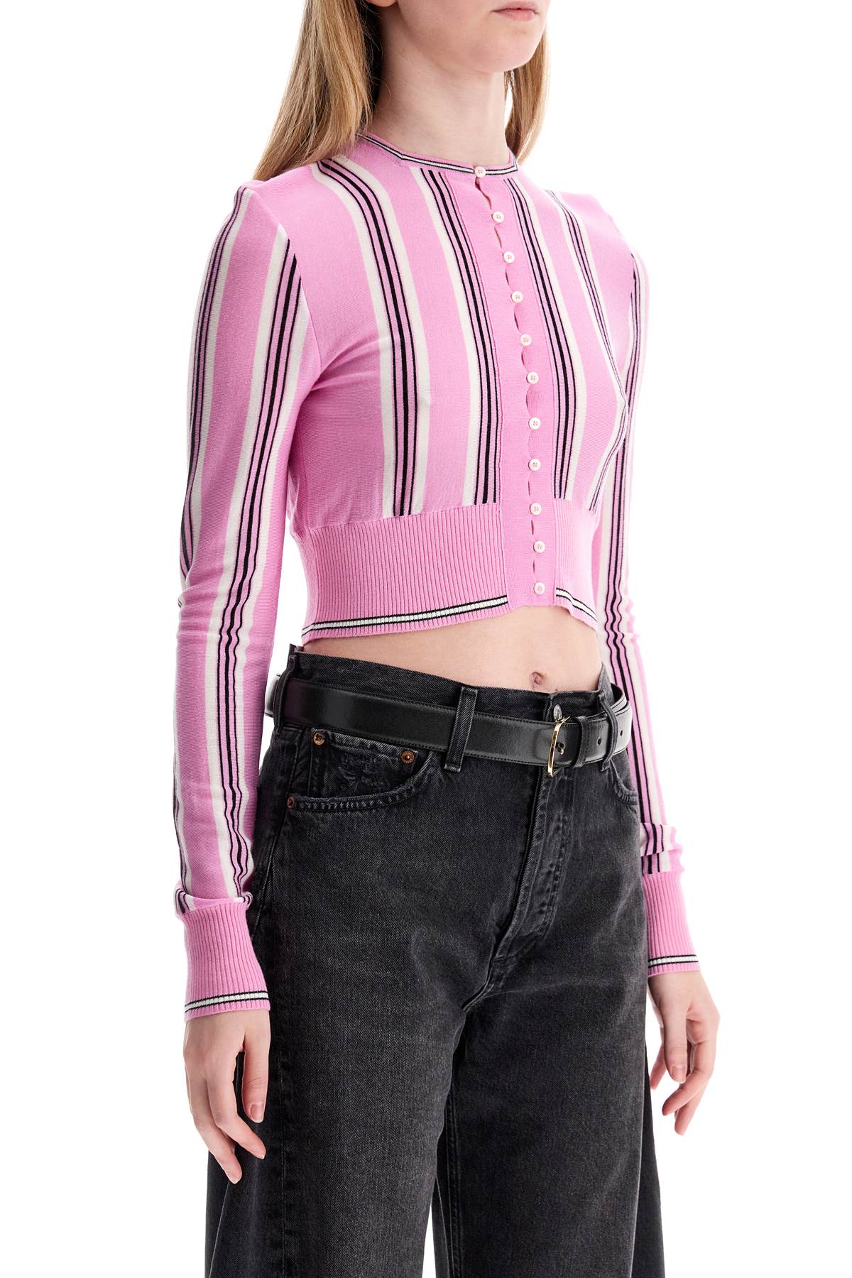 Jacquemus Striped Cropped Cardigan image 1