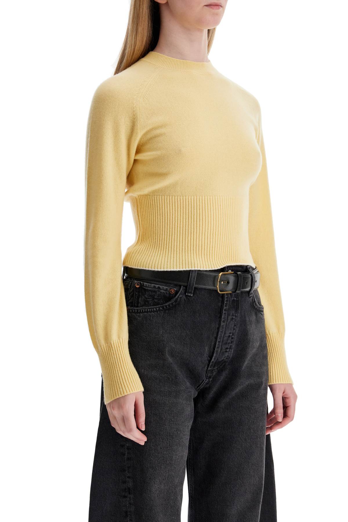 Jacquemus 'The Threshold' Cropped Cashmere Pullover image 1