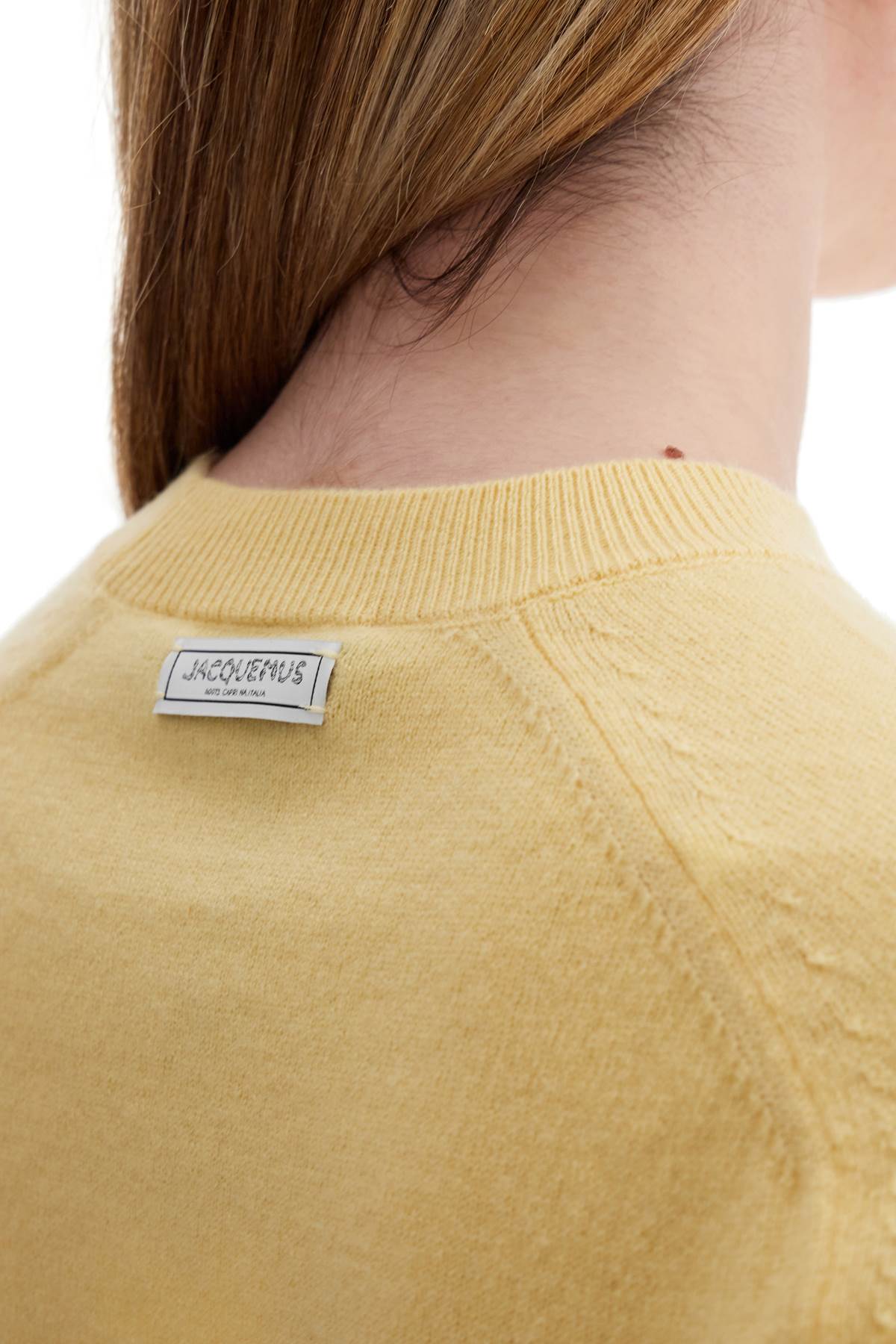 Jacquemus 'The Threshold' Cropped Cashmere Pullover image 3