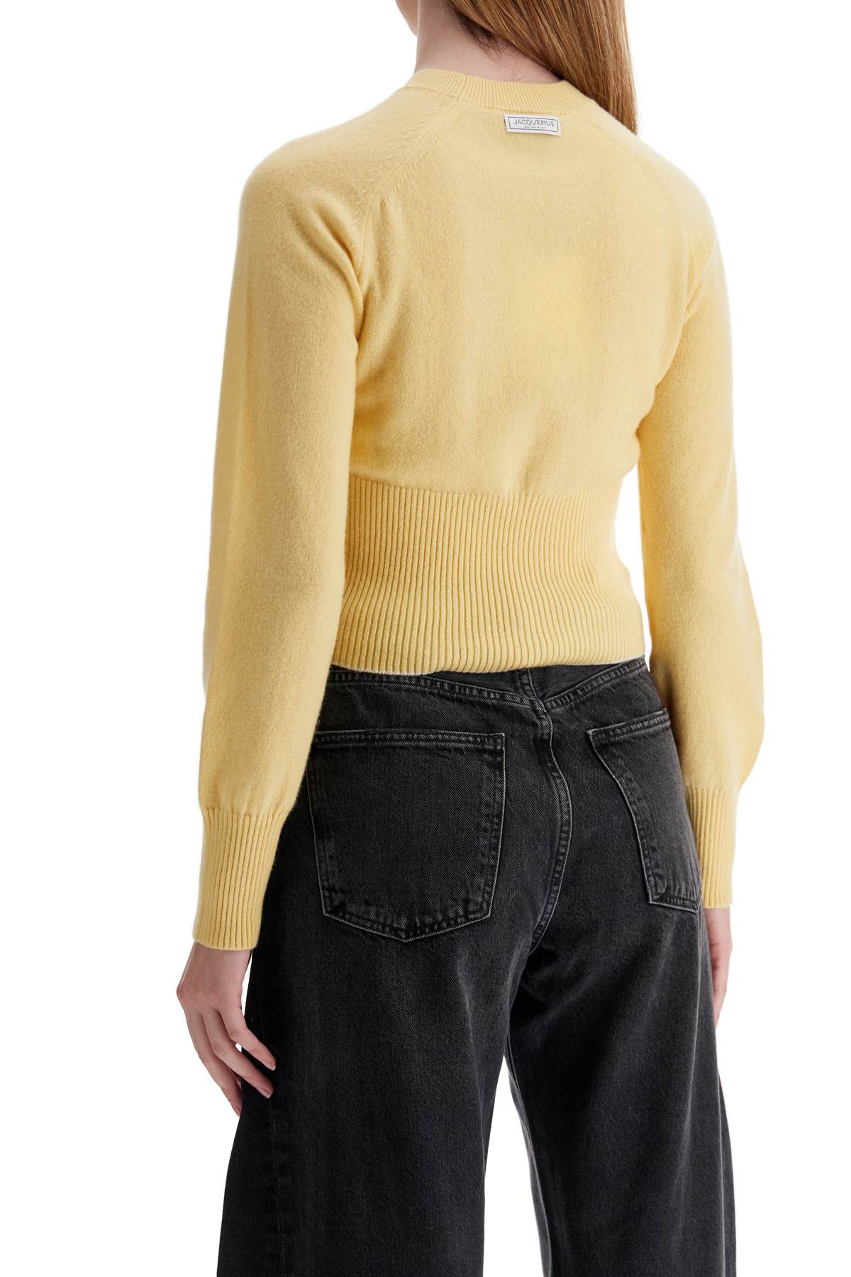 Jacquemus 'The Threshold' Cropped Cashmere Pullover image 2