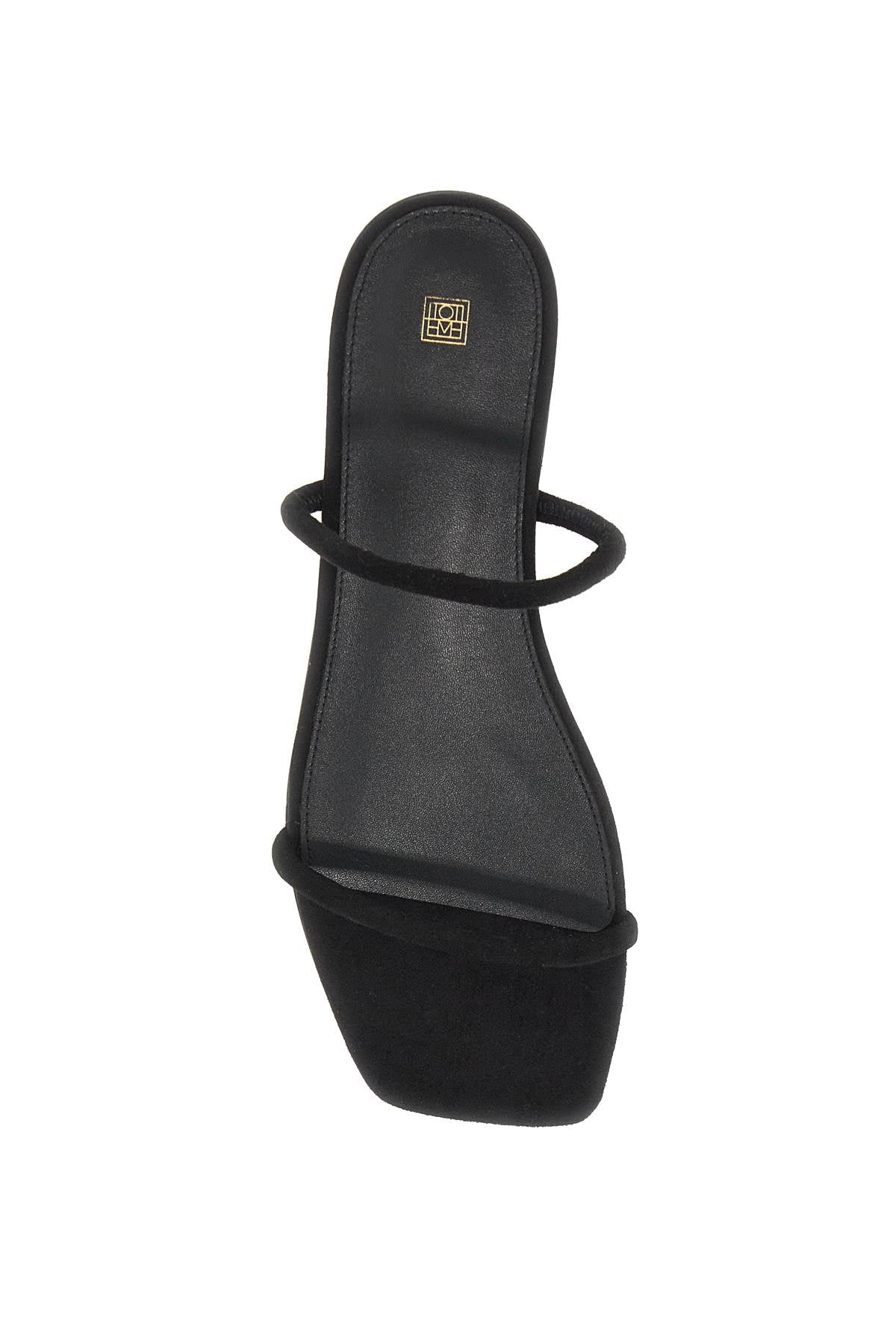 Toteme minimalist suede leather slides image 1