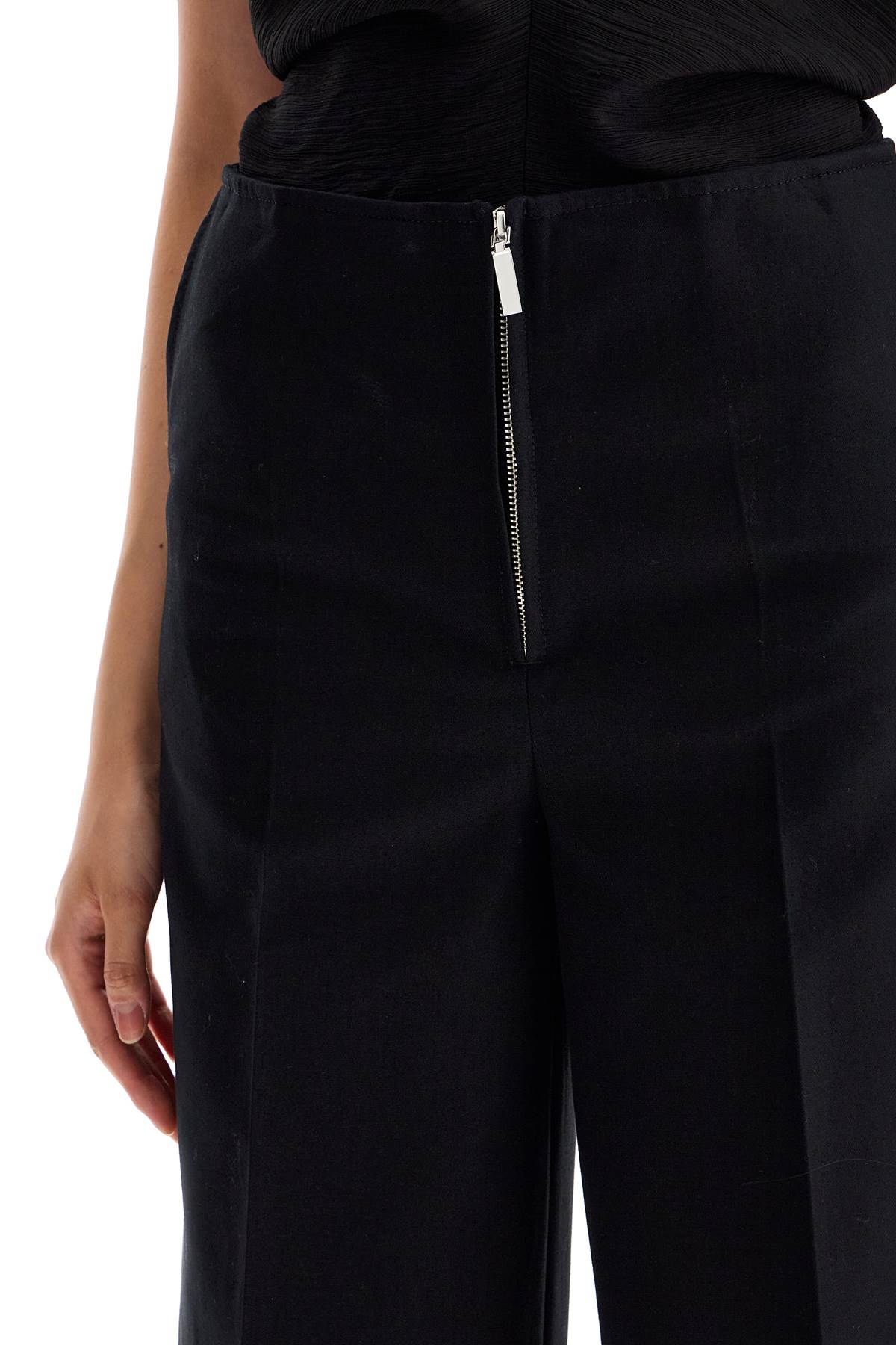 Toteme zip-front wide trousers image 3