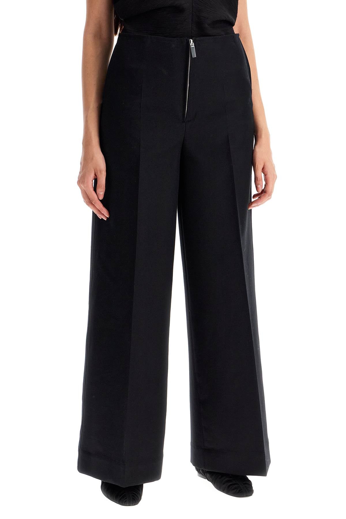 Toteme zip-front wide trousers image 1