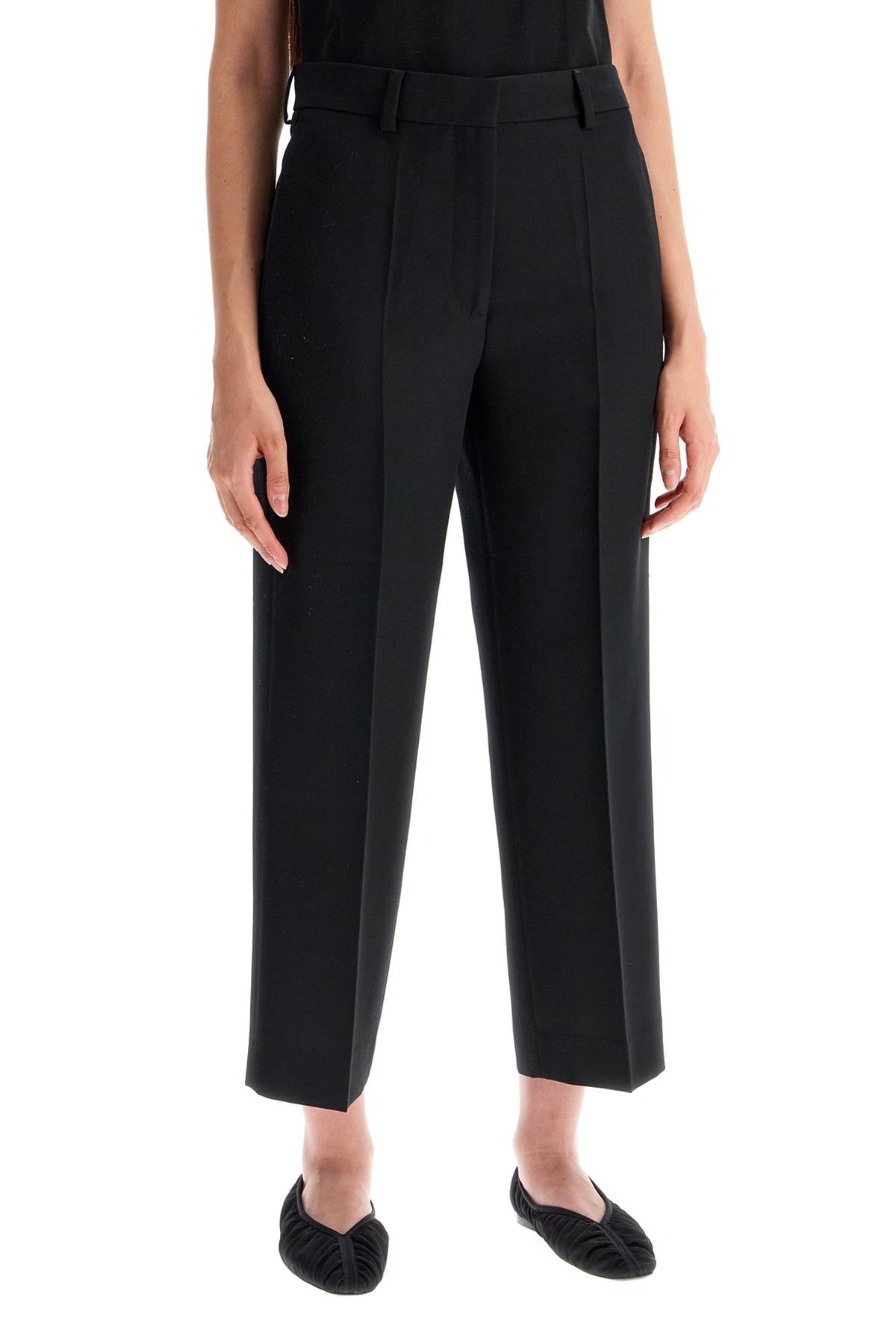 Toteme cropped wool blend trousers image 1