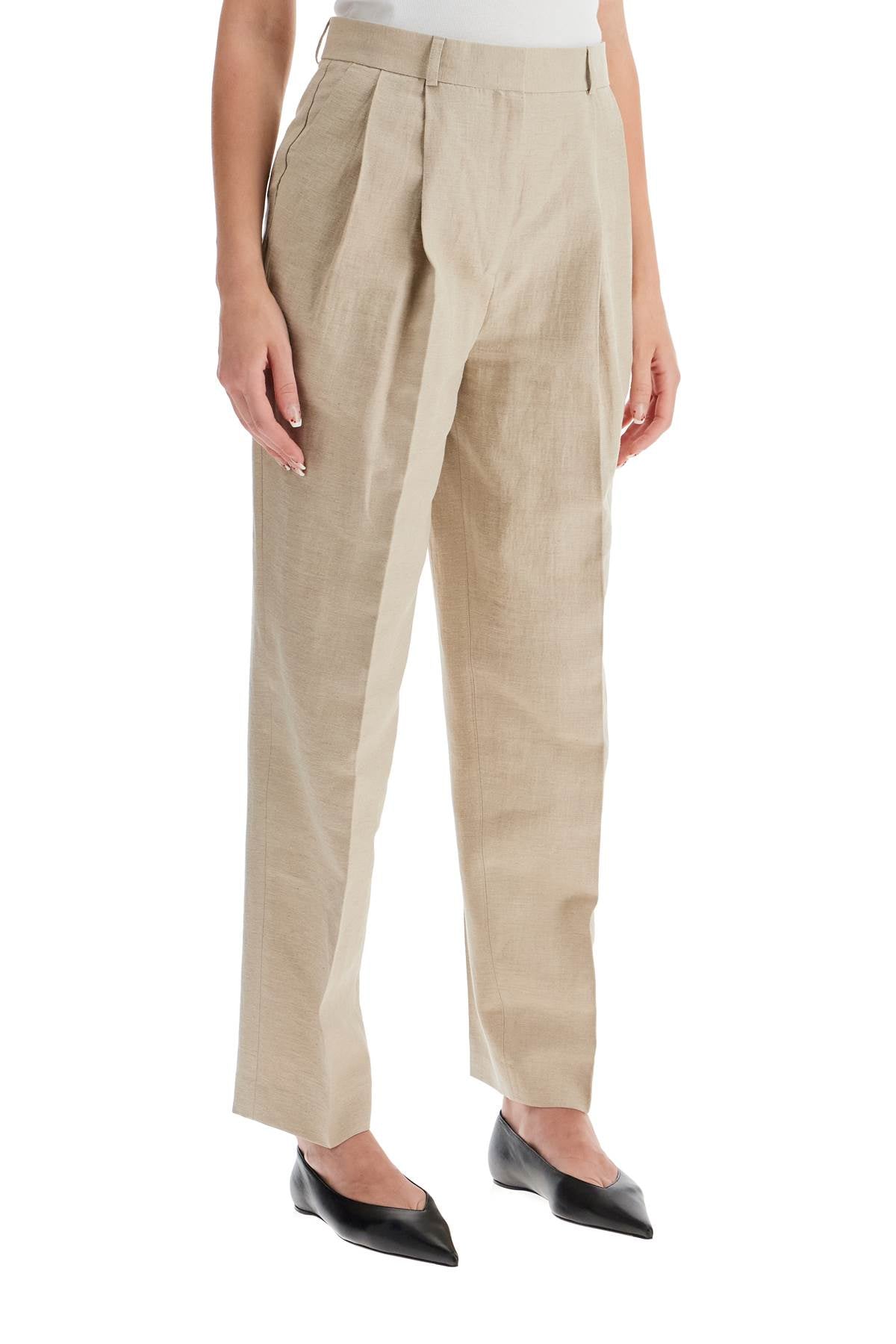 Toteme tailored linen blend trousers for men image 1