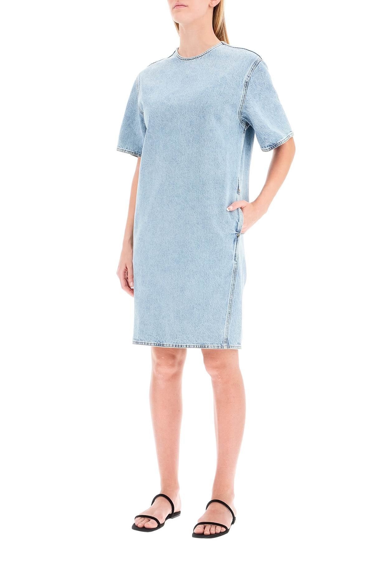 Toteme short denim dress image 3