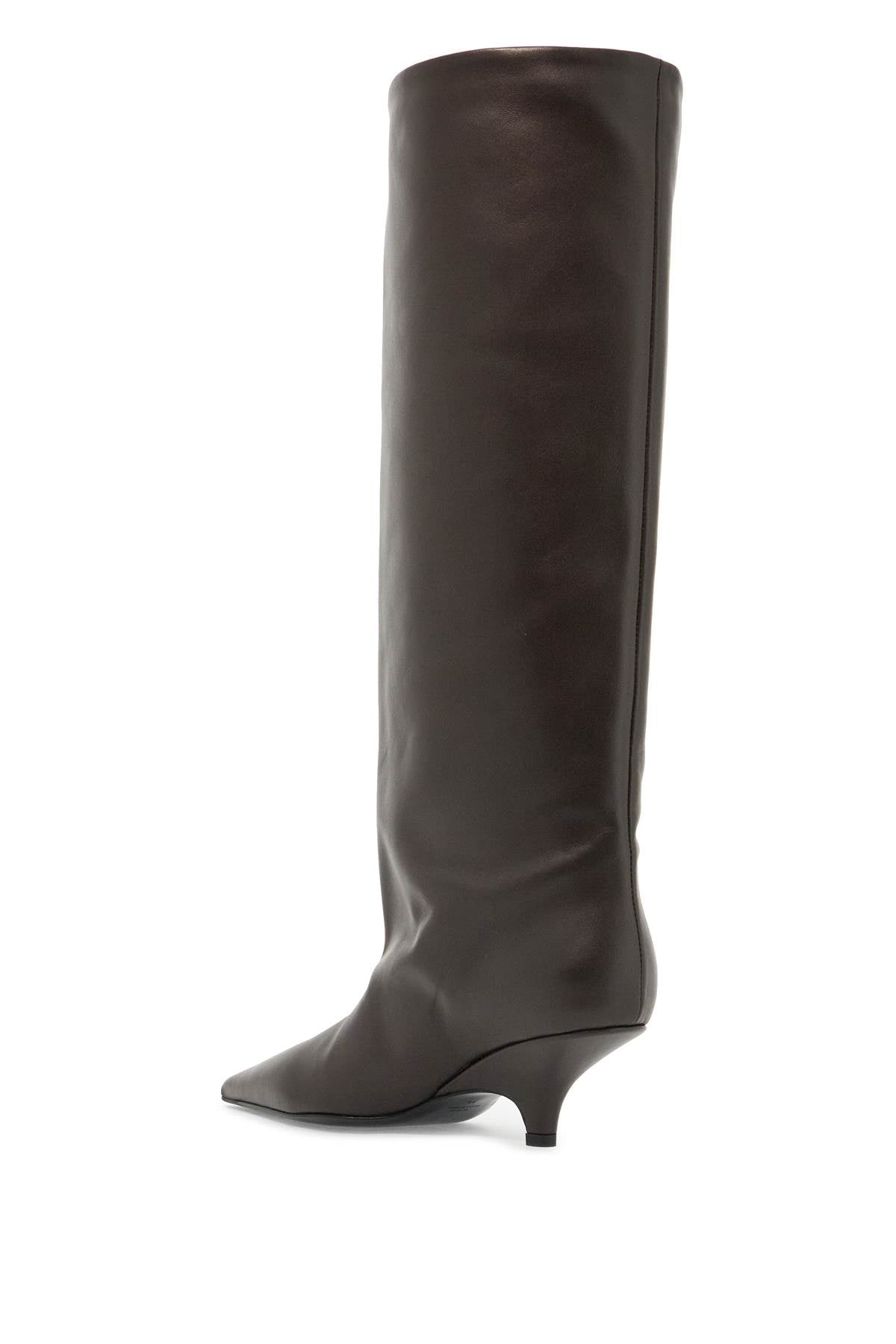 Toteme high leather boots in nappa image 2