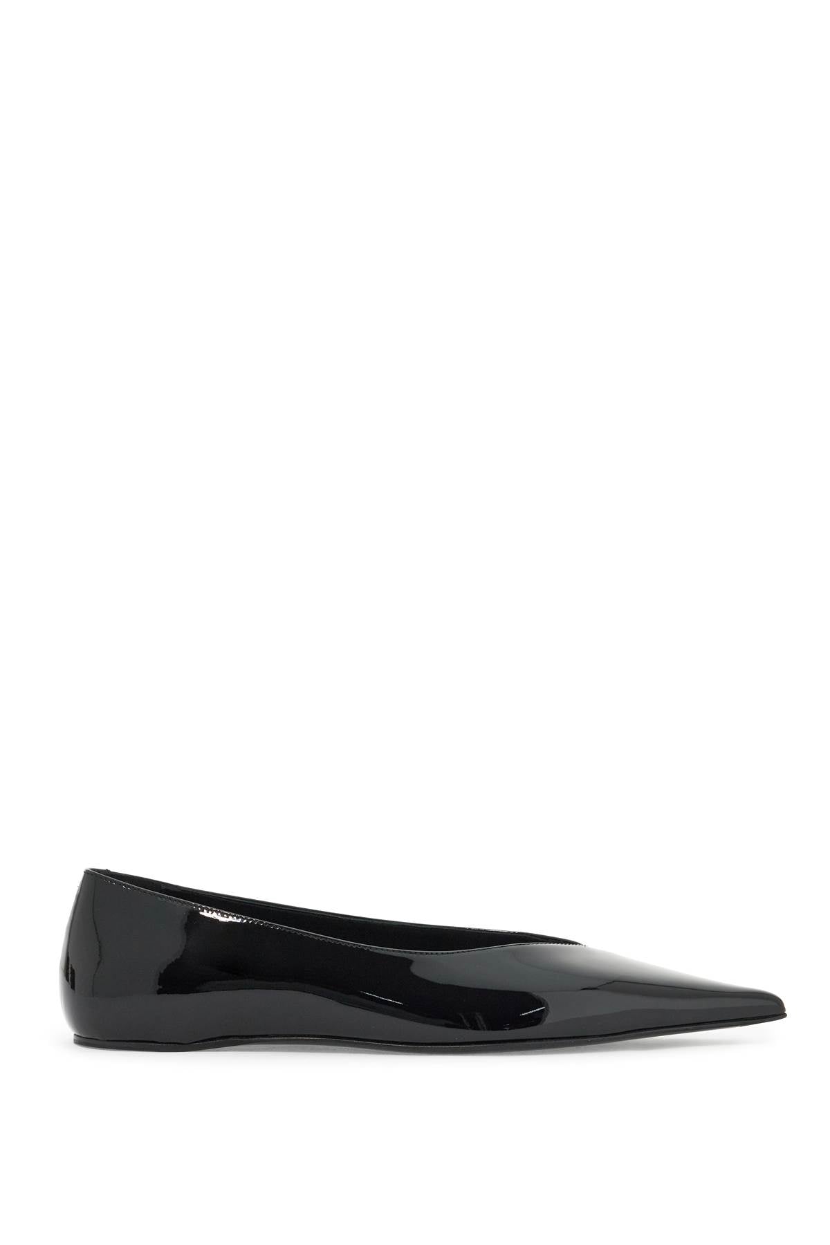 Toteme Asymmetric Patent Leather Ballerina Flats image 0