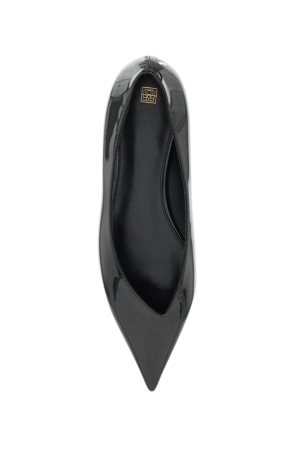 Toteme Asymmetric Patent Leather Ballerina Flats image 1