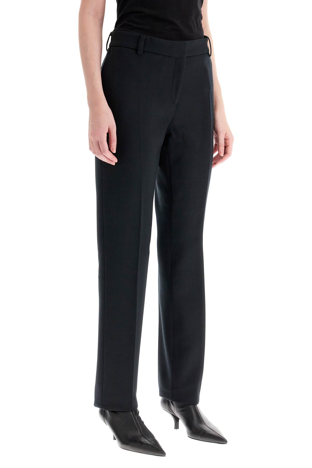 Toteme Low-Waisted Slim Fit Stretch Wool Twill Pants image 1