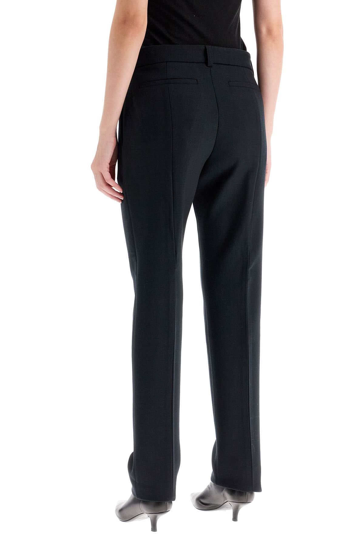 Toteme Low-Waisted Slim Fit Stretch Wool Twill Pants image 3