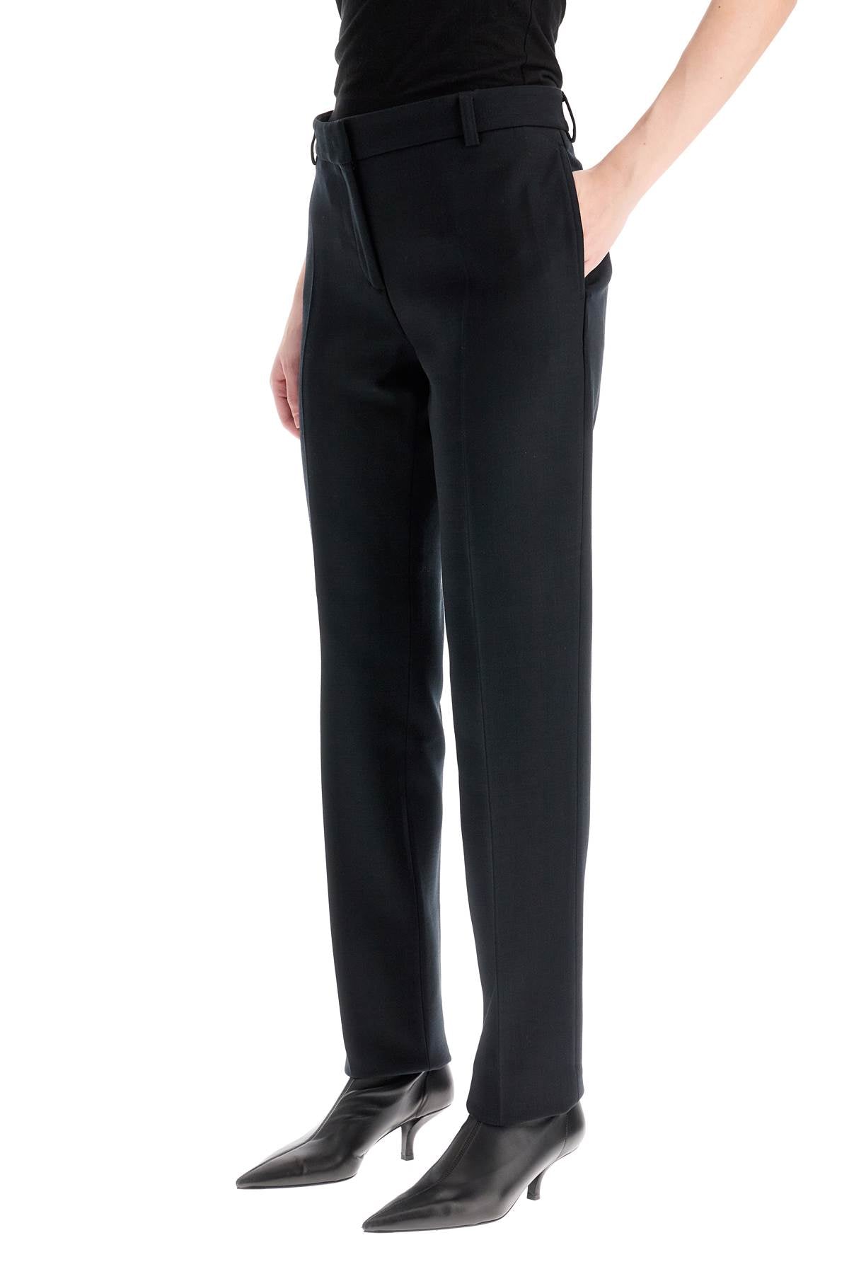 Toteme Low-Waisted Slim Fit Stretch Wool Twill Pants image 2