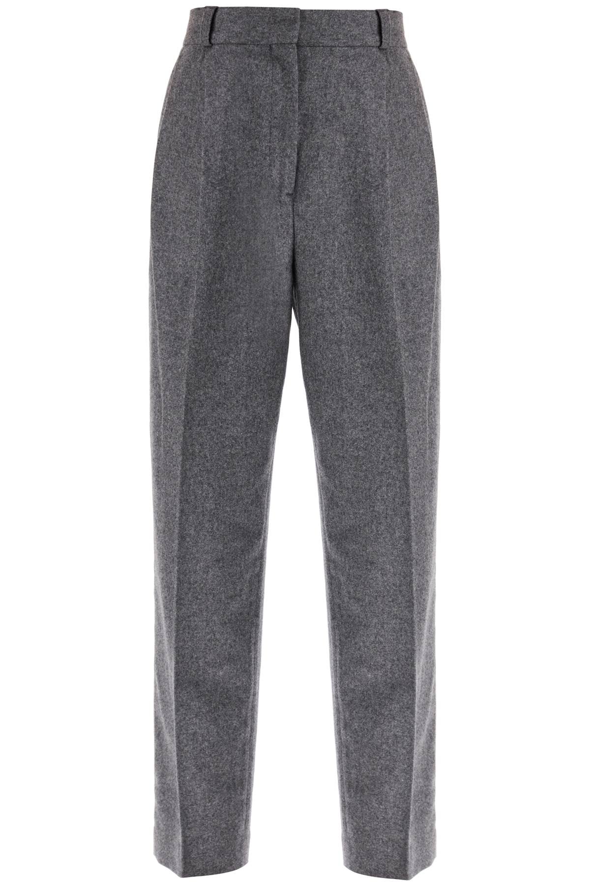 Toteme Double Pleated Wool Flannel Trousers image 0