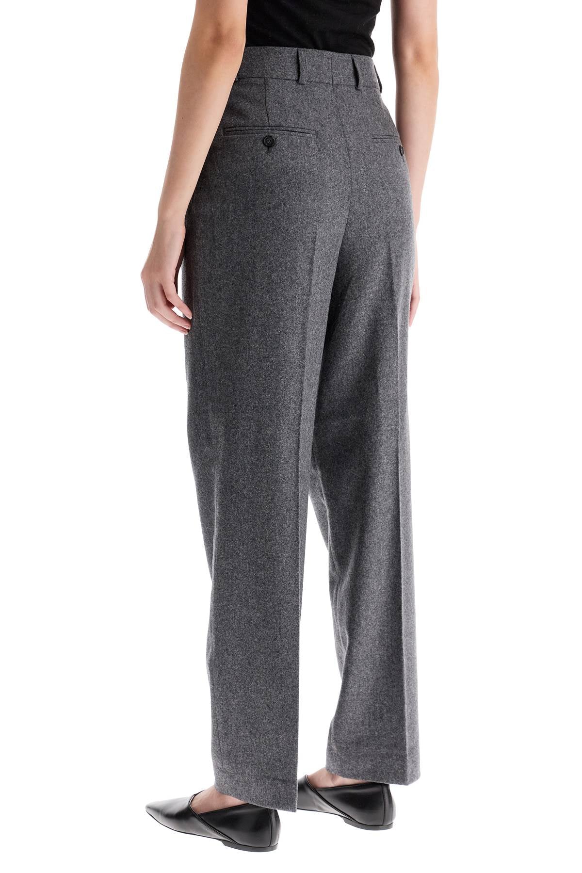 Toteme Double Pleated Wool Flannel Trousers image 2