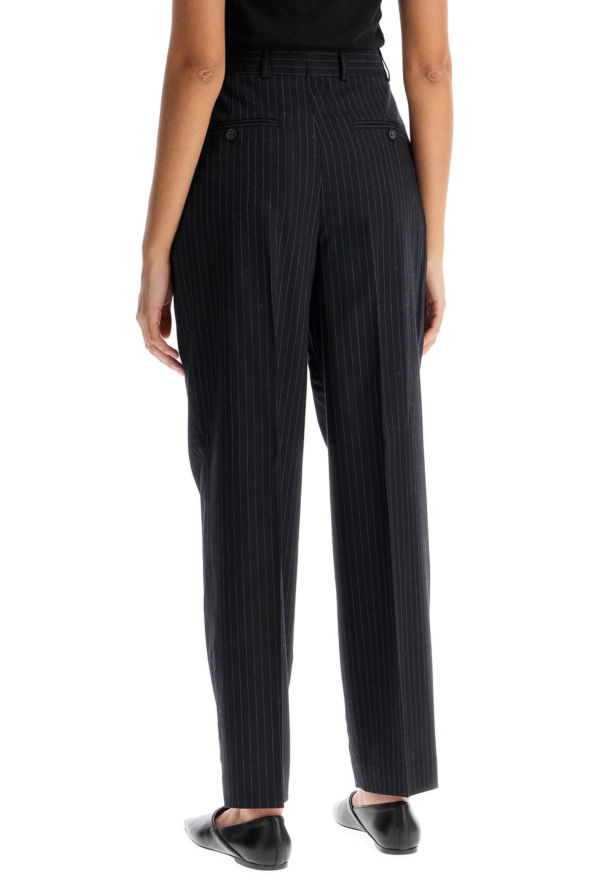 Totême Double Pleated Pinstripe Trousers image 2