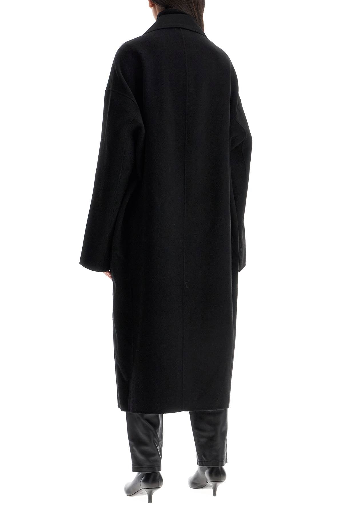 Toteme wool blend cocoon coat with image 2