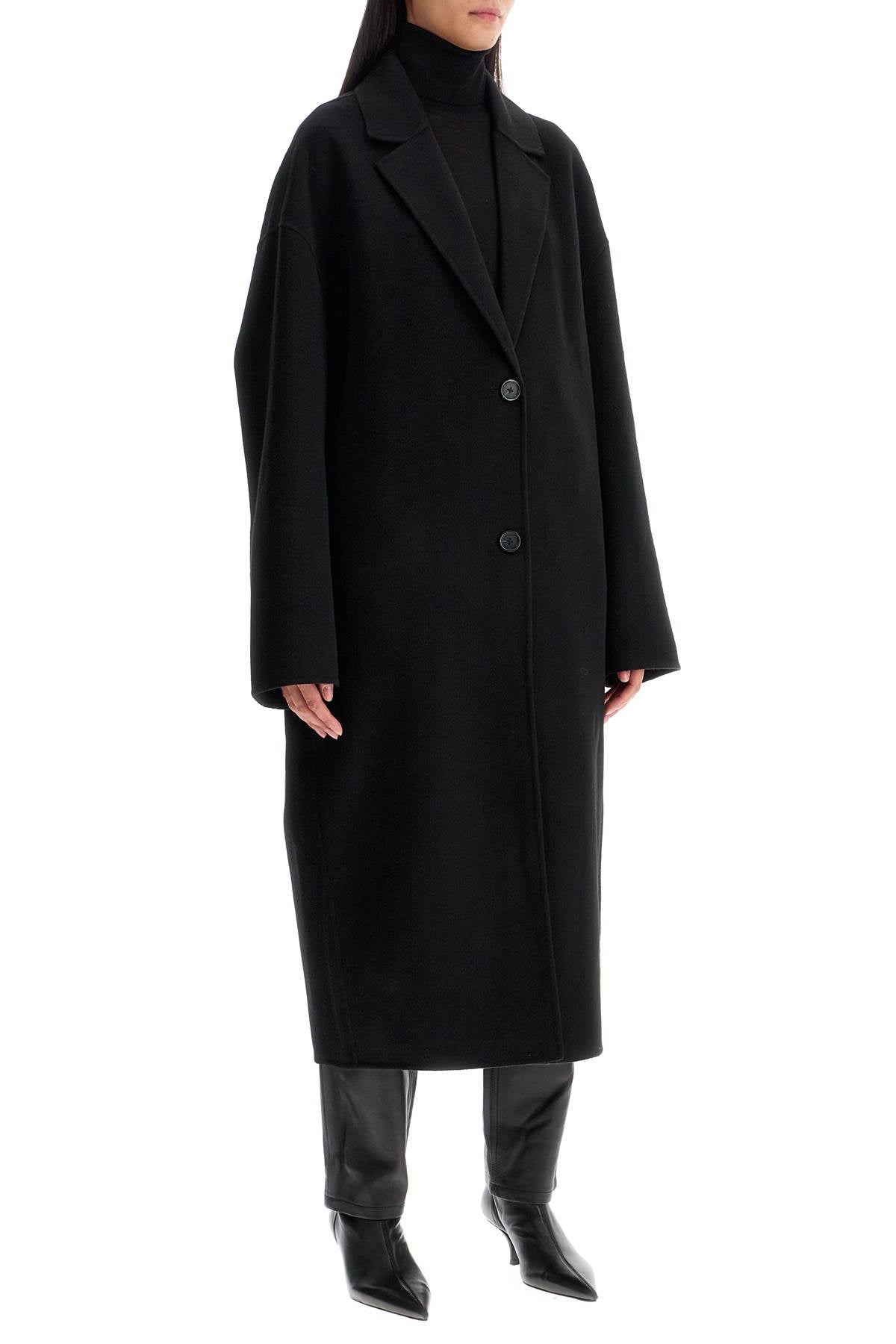 Toteme wool blend cocoon coat with image 1