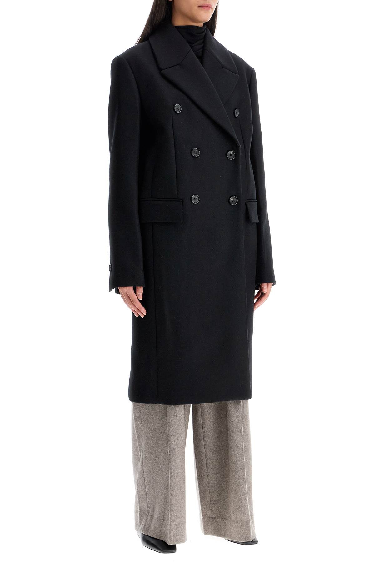 Totême Wide Double-Breasted Wool Coat image 1