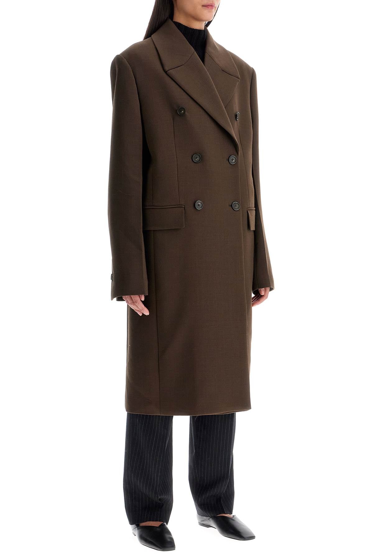 Toteme Wide Double-Breasted Wool Coat image 1