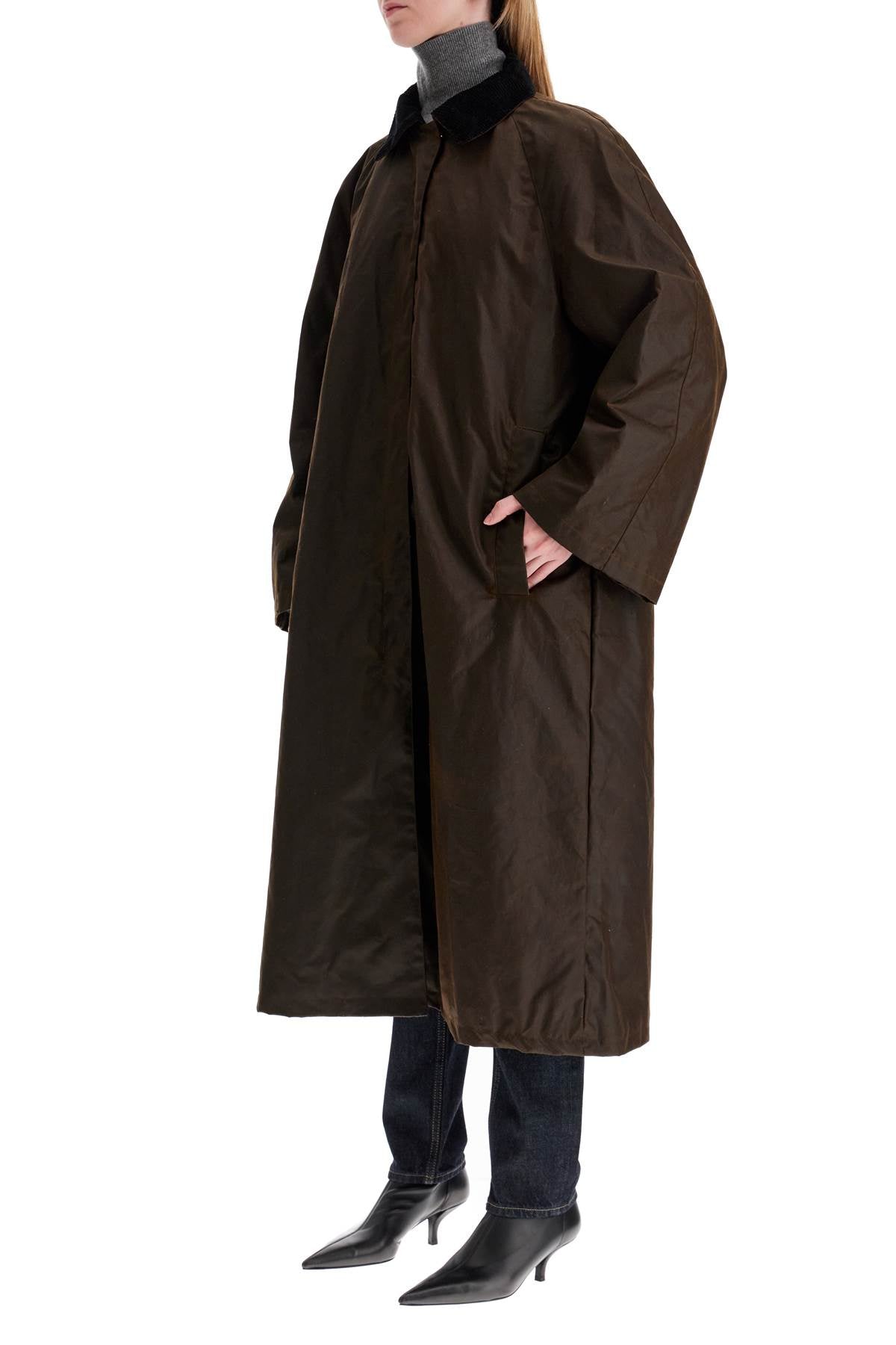 Toteme Women's Country Waxed Cotton Long Coat image 3