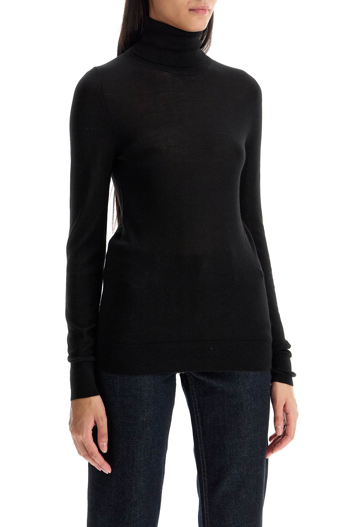 Toteme Lightweight Wool and Silk High-Neck Sweater image 1