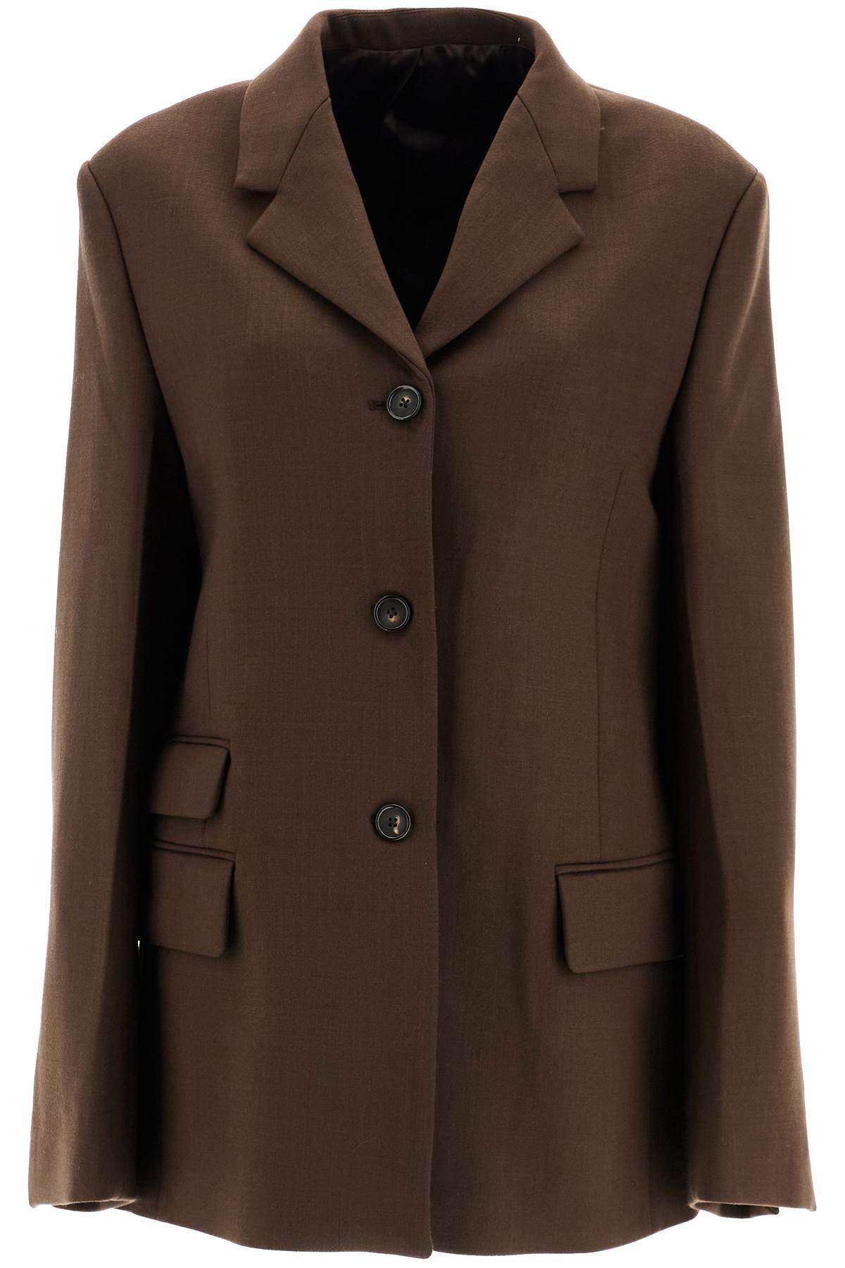 Toteme Straight Three-Button Wool Blazer image 0