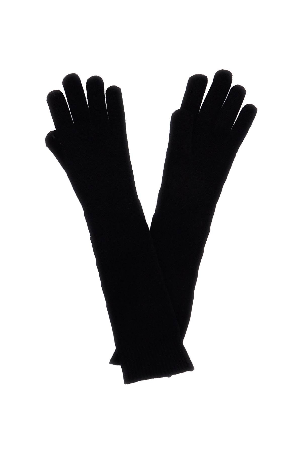 Toteme Long Ribbed Wool and Cashmere Gloves image 0