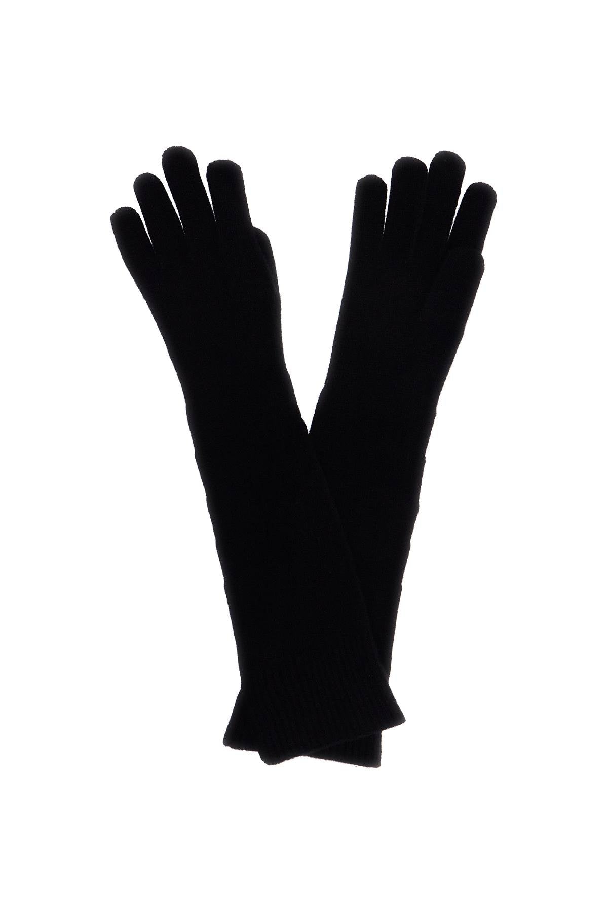 Toteme Long Ribbed Wool and Cashmere Gloves image 1