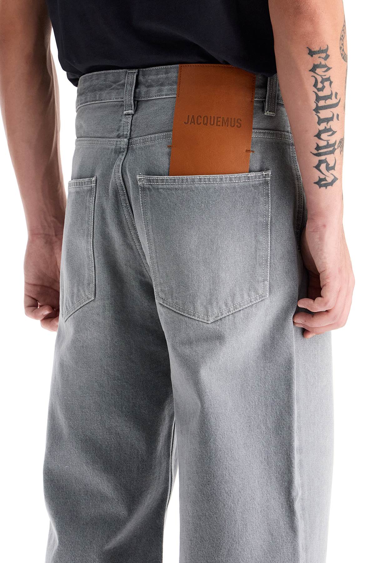 Jacquemus Baggy Denim Jeans - Washed Grey image 3