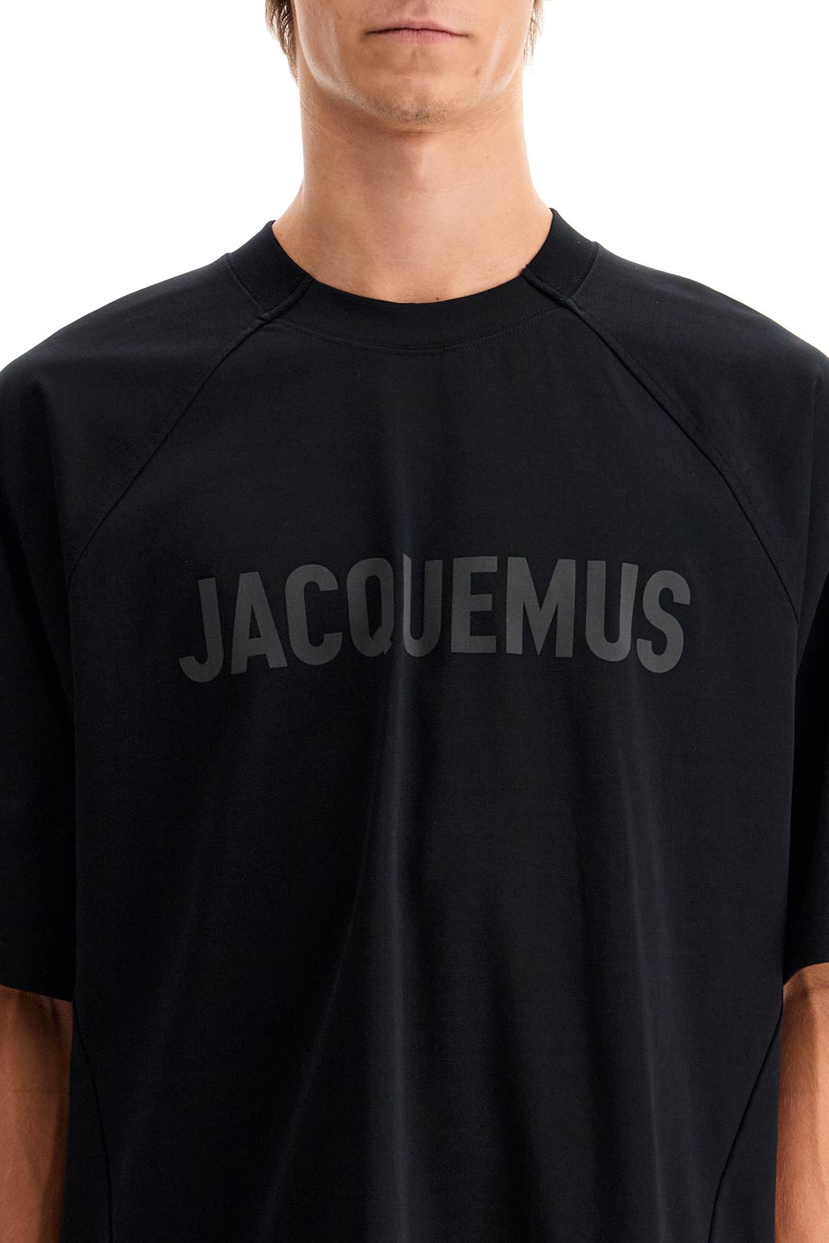 Jacquemus 'Typo' Oversized Cotton T-Shirt image 3