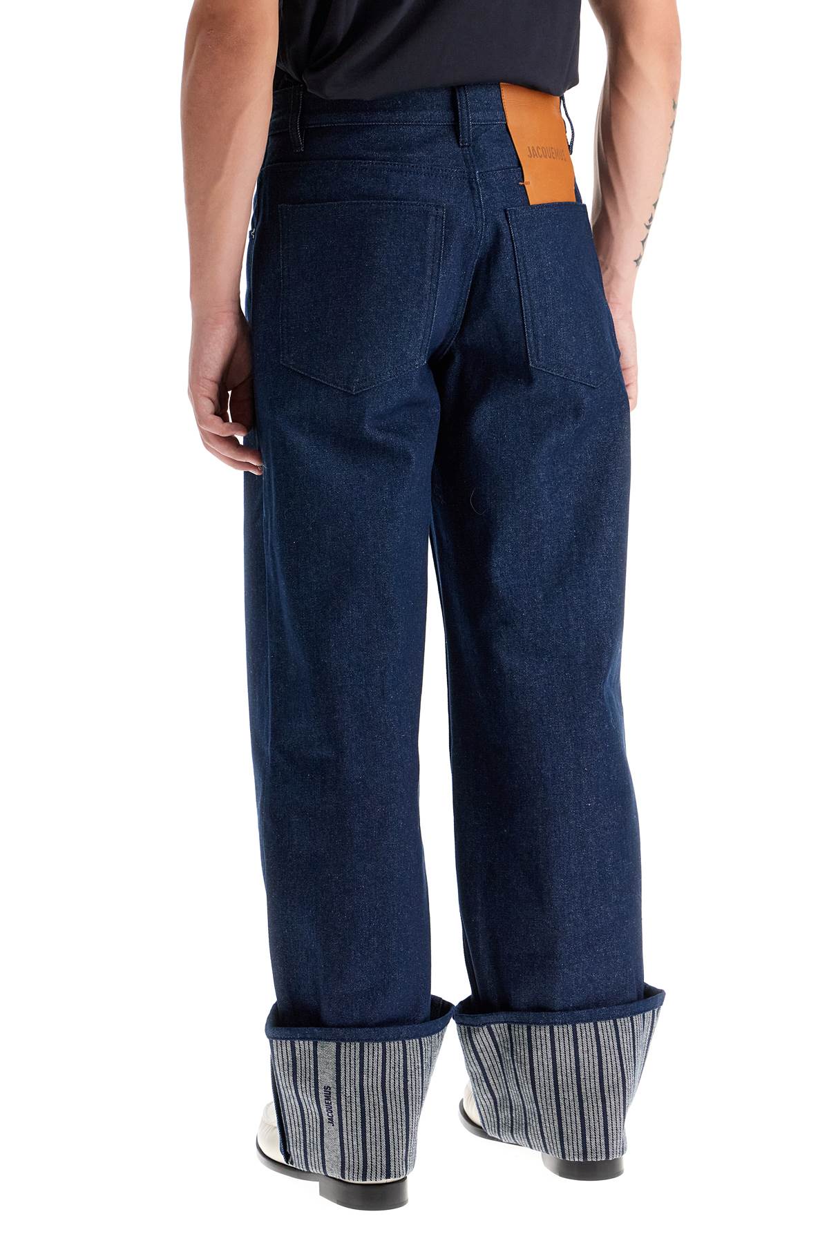 Jacquemus Baggy Jeans with Maxi Cuff image 2