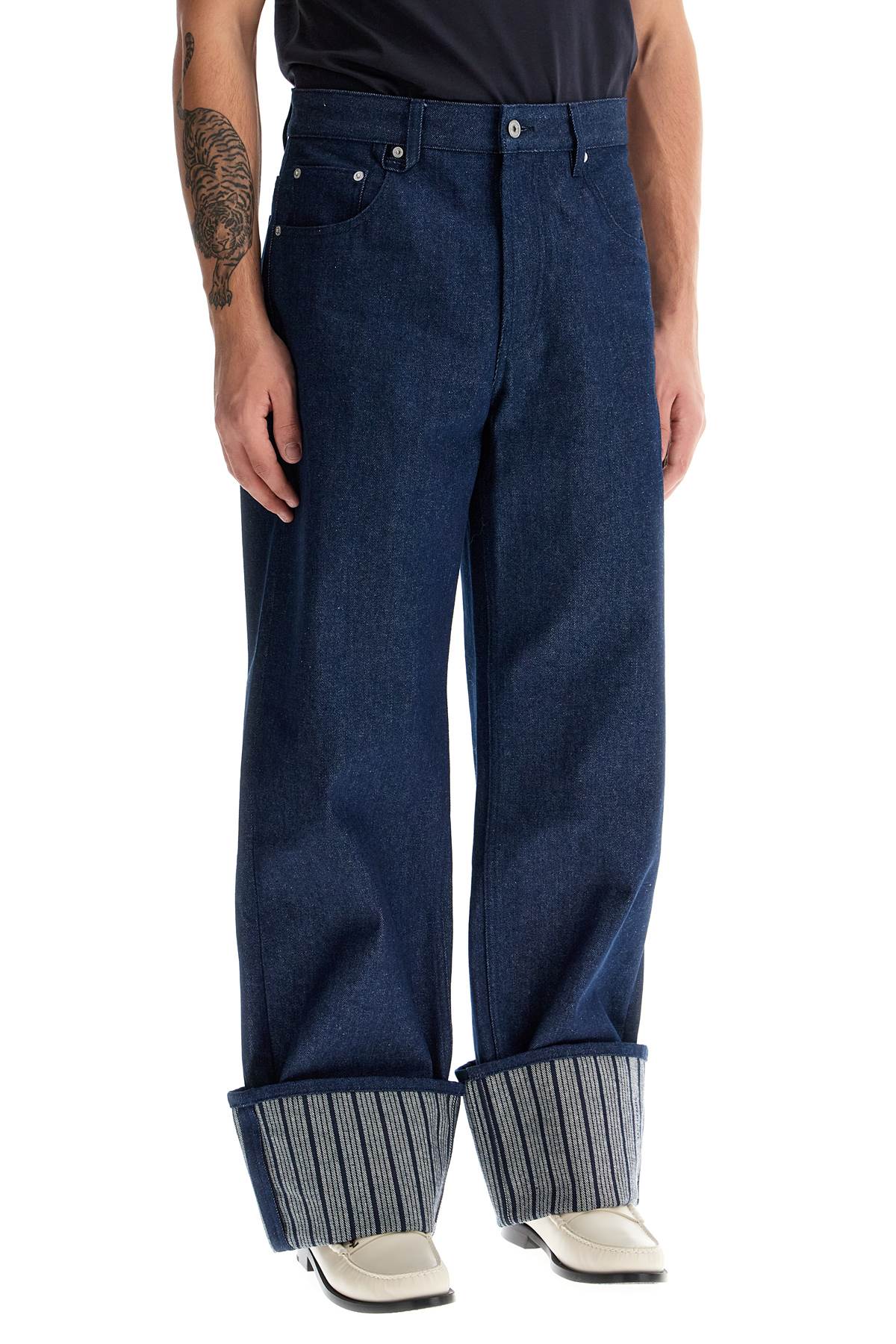 Jacquemus Baggy Jeans with Maxi Cuff image 1