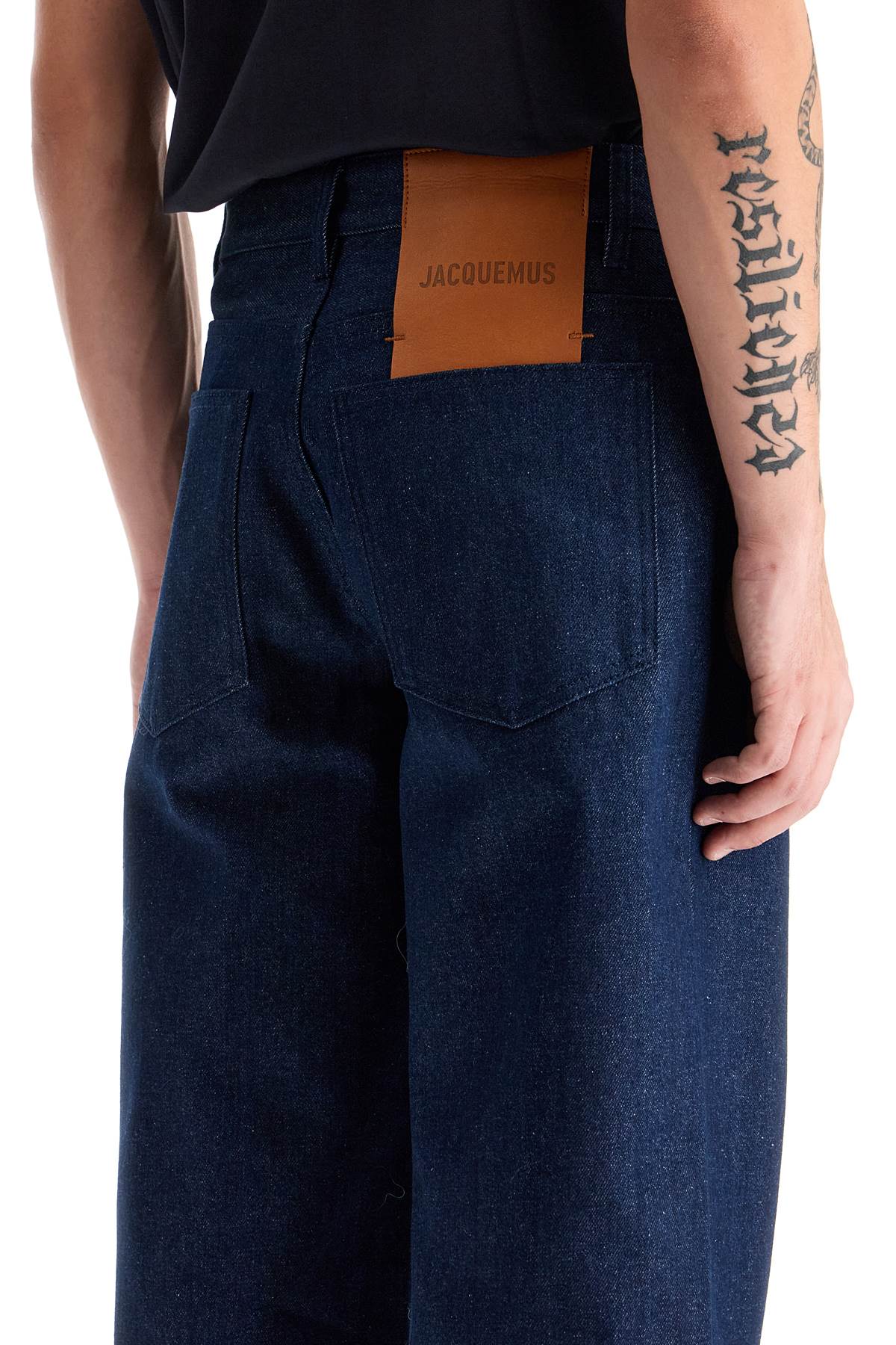 Jacquemus Baggy Jeans with Maxi Cuff image 3