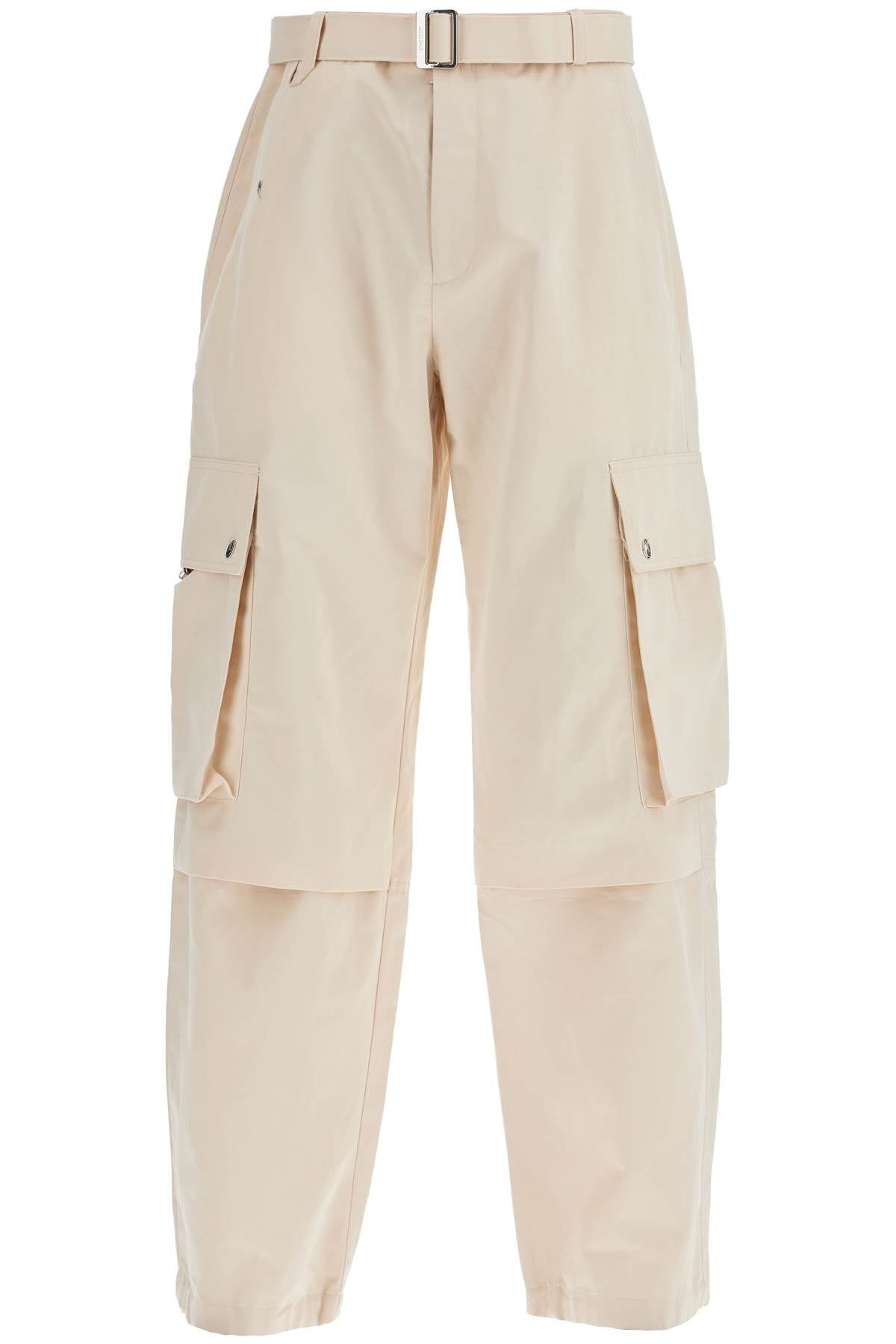 Jacquemus cargo gabardine trousers in eight image 0