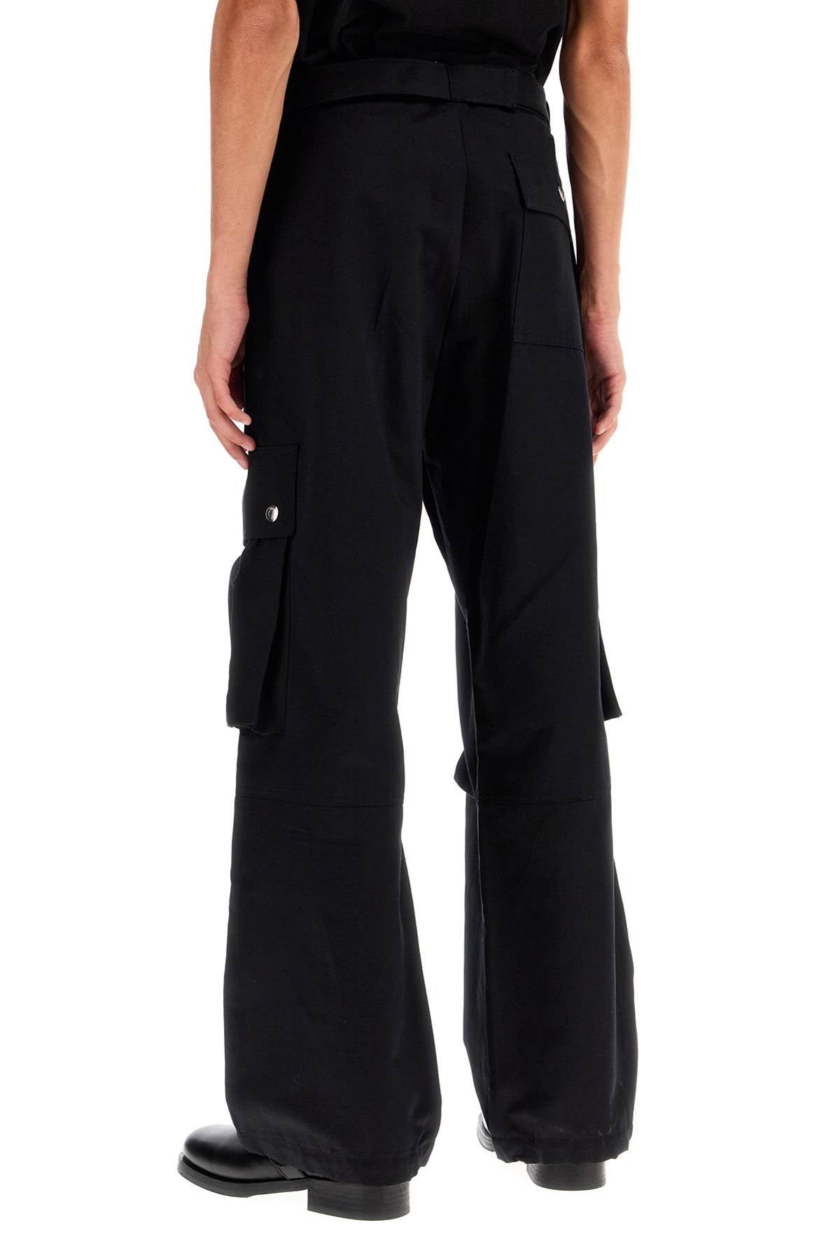 Jacquemus cargo gabardine trousers in eight image 2