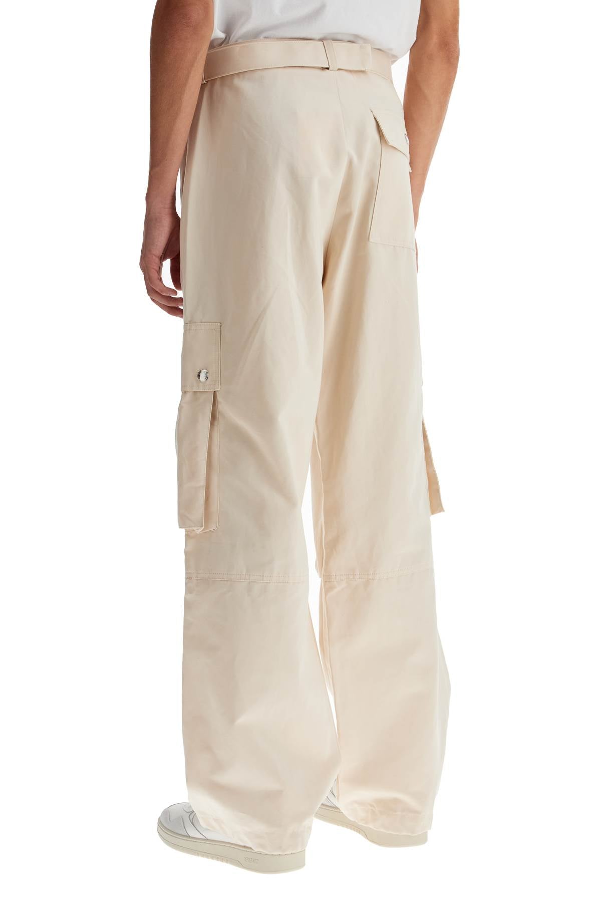 Jacquemus cargo gabardine trousers in eight image 2