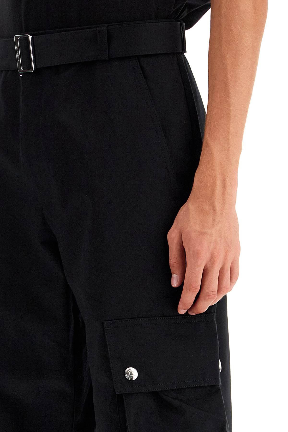 Jacquemus cargo gabardine trousers in eight image 3