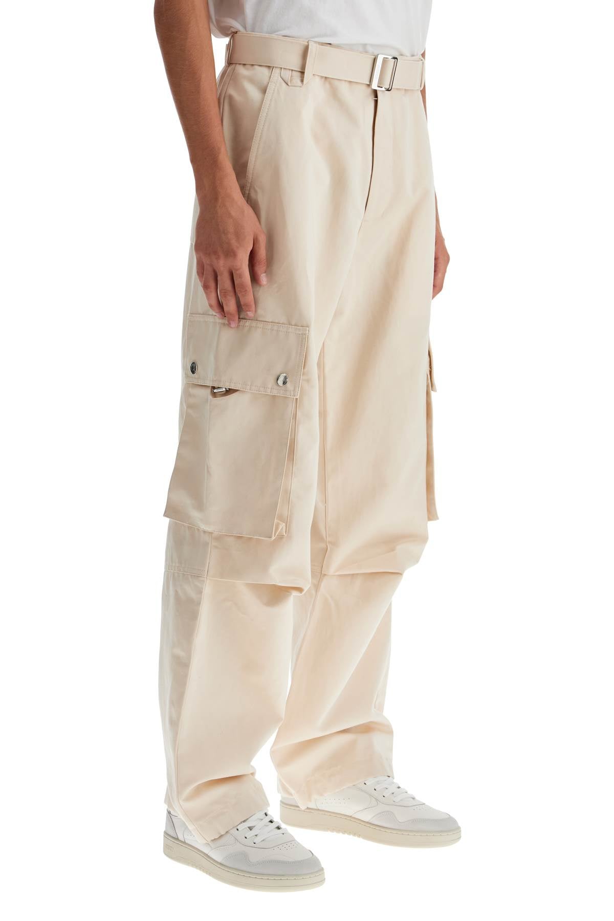 Jacquemus cargo gabardine trousers in eight image 1