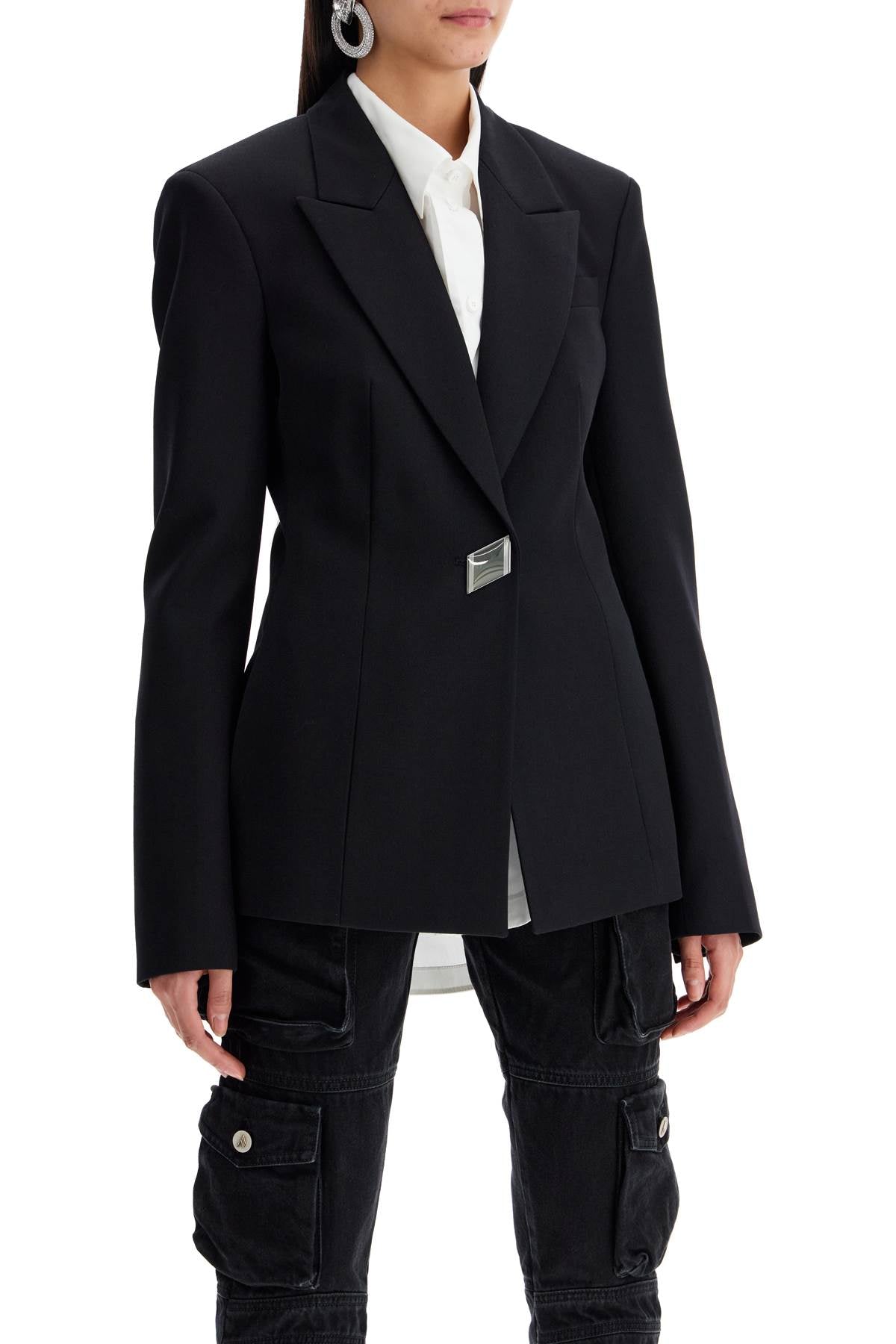 The Attico wool gabardine blazer image 1